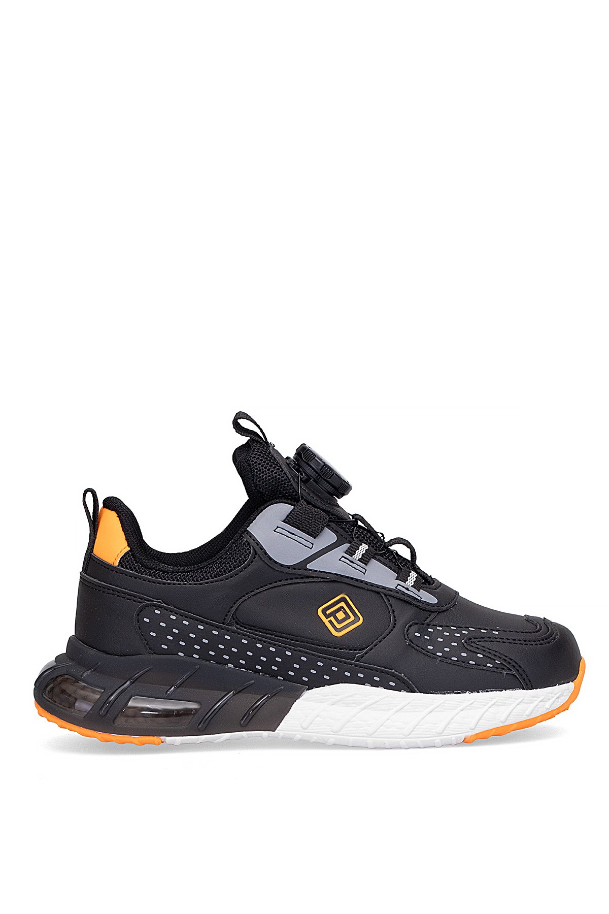 FK25-2024 Filet Erkek Çocuk Yürüyüş Ayakkabısı Siyah - Turuncu - Görsel 2