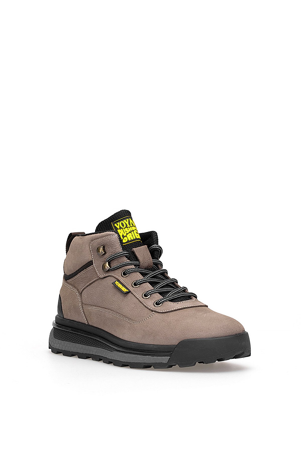 6973 Erkek Hakiki Deri Düz Bot Vizon - Görsel 3