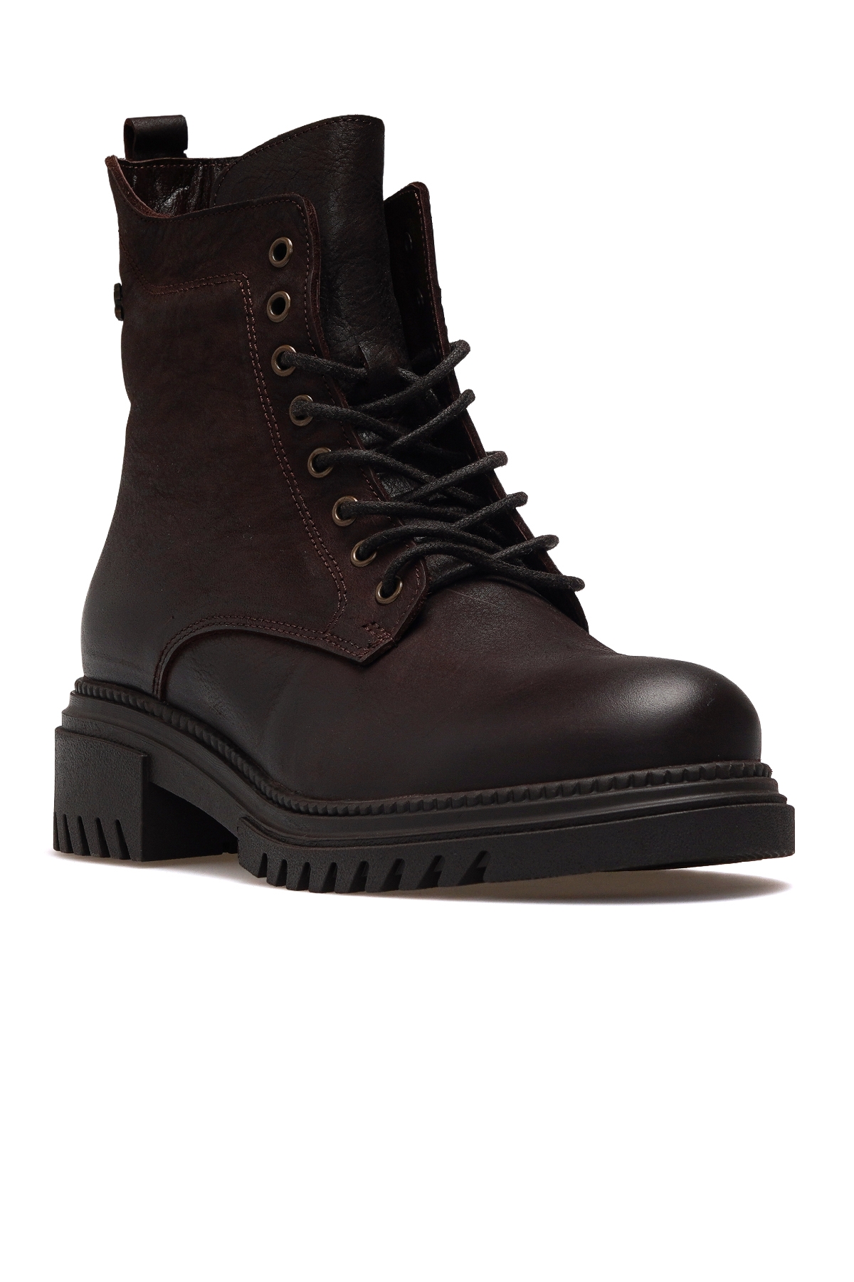 Kadın Hakiki Deri Postal Günlük Bot 25k 1950865k Z Koyu Kahve - Görsel 5