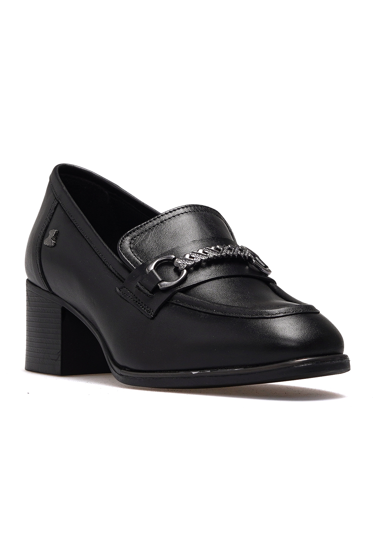 Kadın Hakiki Deri Topuklu Günlük Ayakkabı 25y 2512701k Z Siyah - Görsel 5