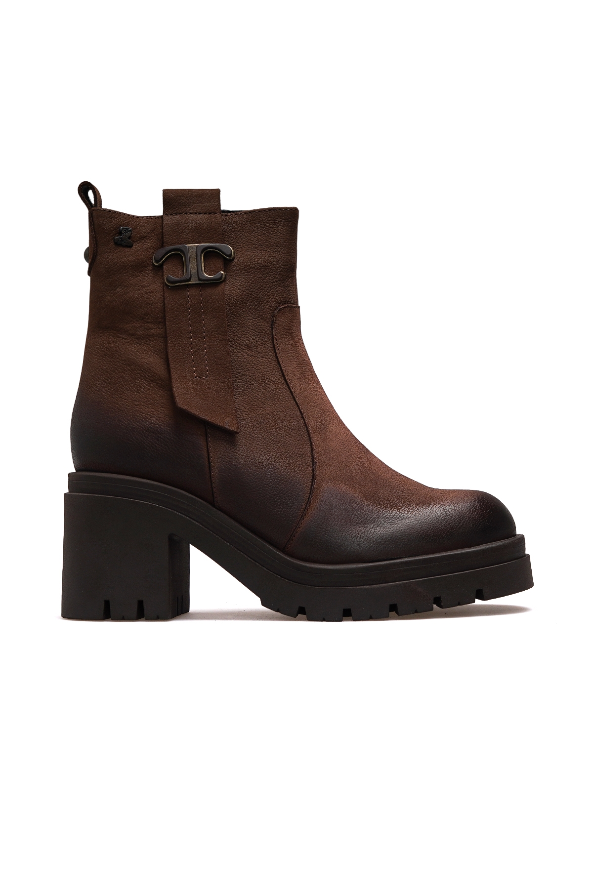 Kadın Hakiki Deri Topuklu Günlük Bot 25k 2351311k Z Vizon Nubuk - Görsel 2