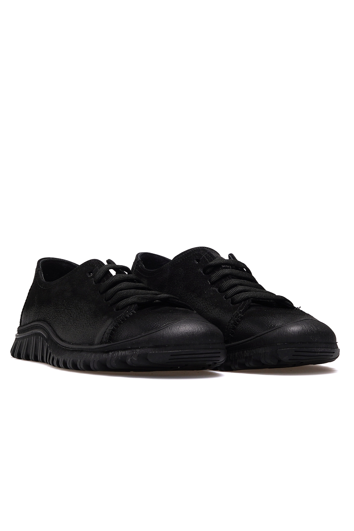 Kadın Hakiki Deri Casual Günlük Ayakkabı 25k 2413532k Z Siyah Nubuk - Görsel 6