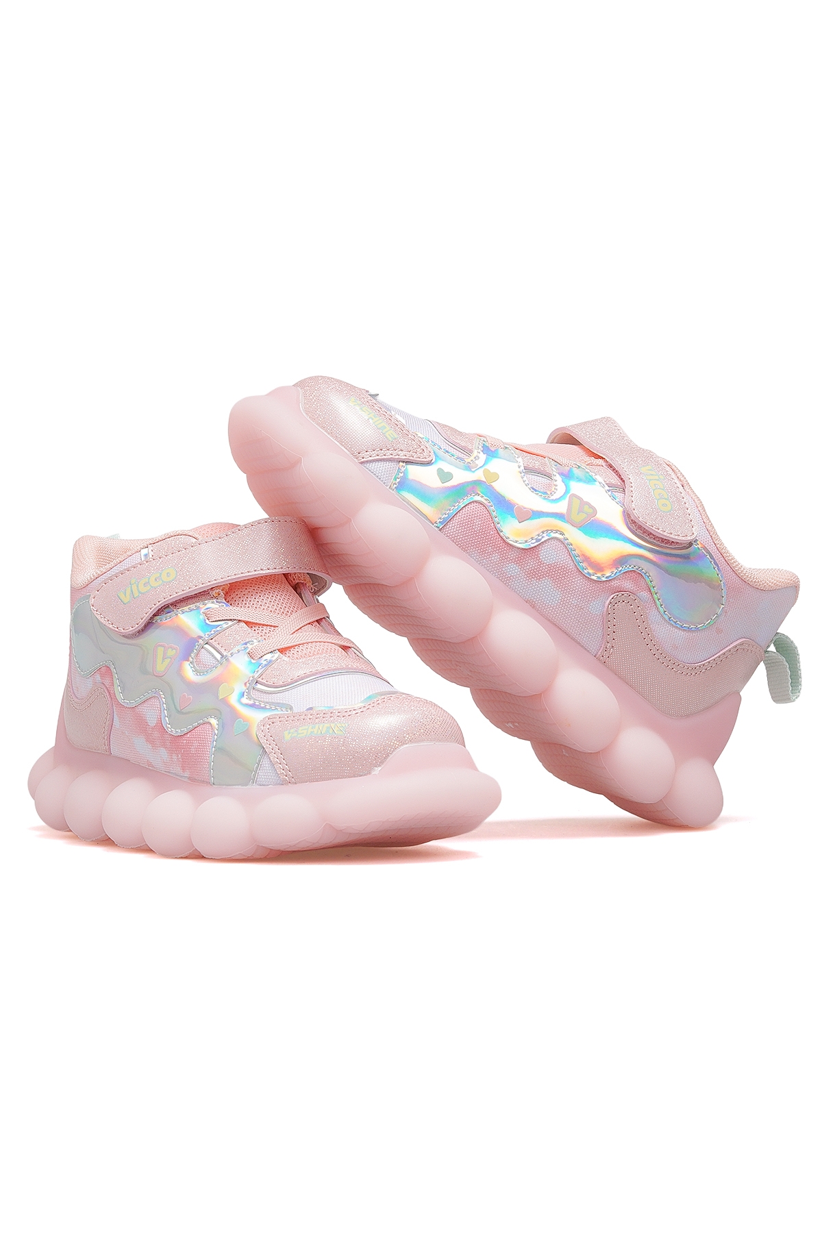 Sonya Kız Çocuk Işıklı Günlük Sneaker Ayakkabı 25k 946.438 Pk Pudra - Görsel 7