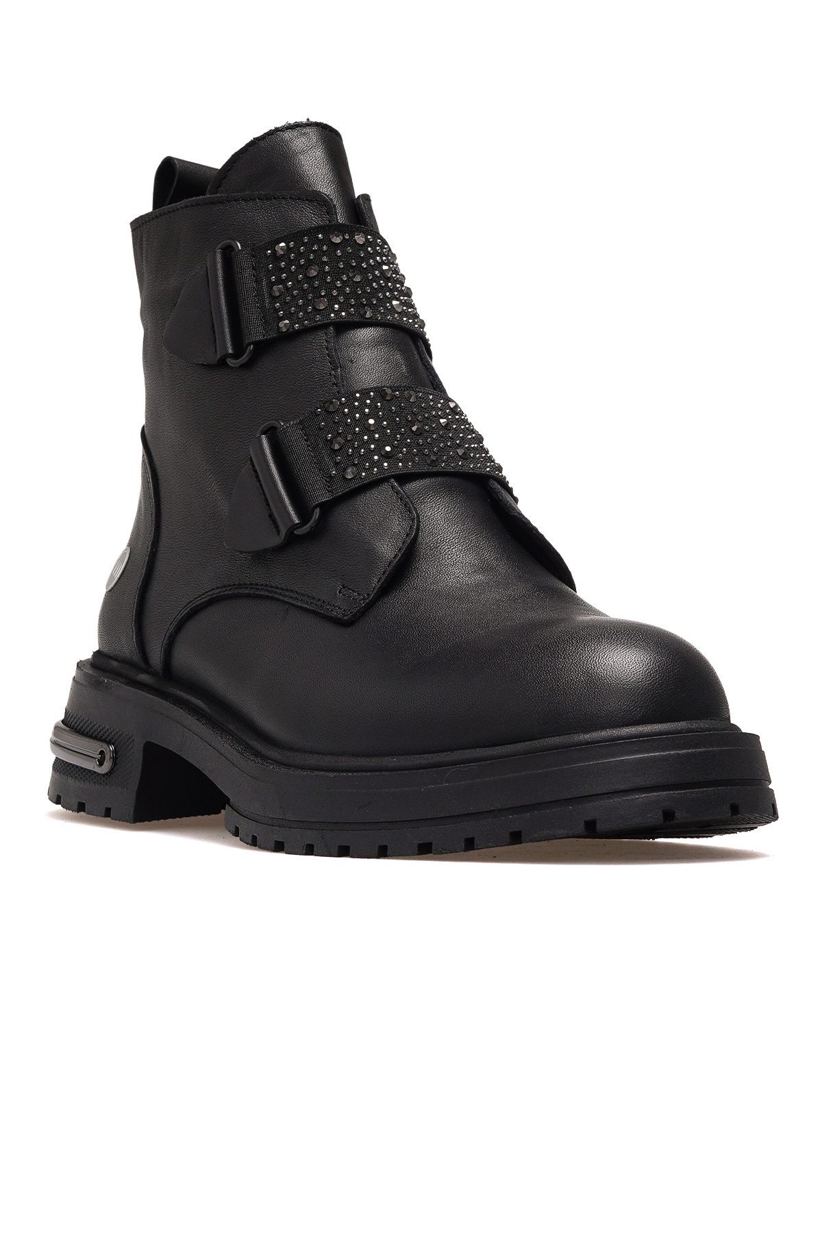 Kadın Hakiki Deri Postal Günlük Bot 25k D25kb-8175 Z Siyah - Görsel 5