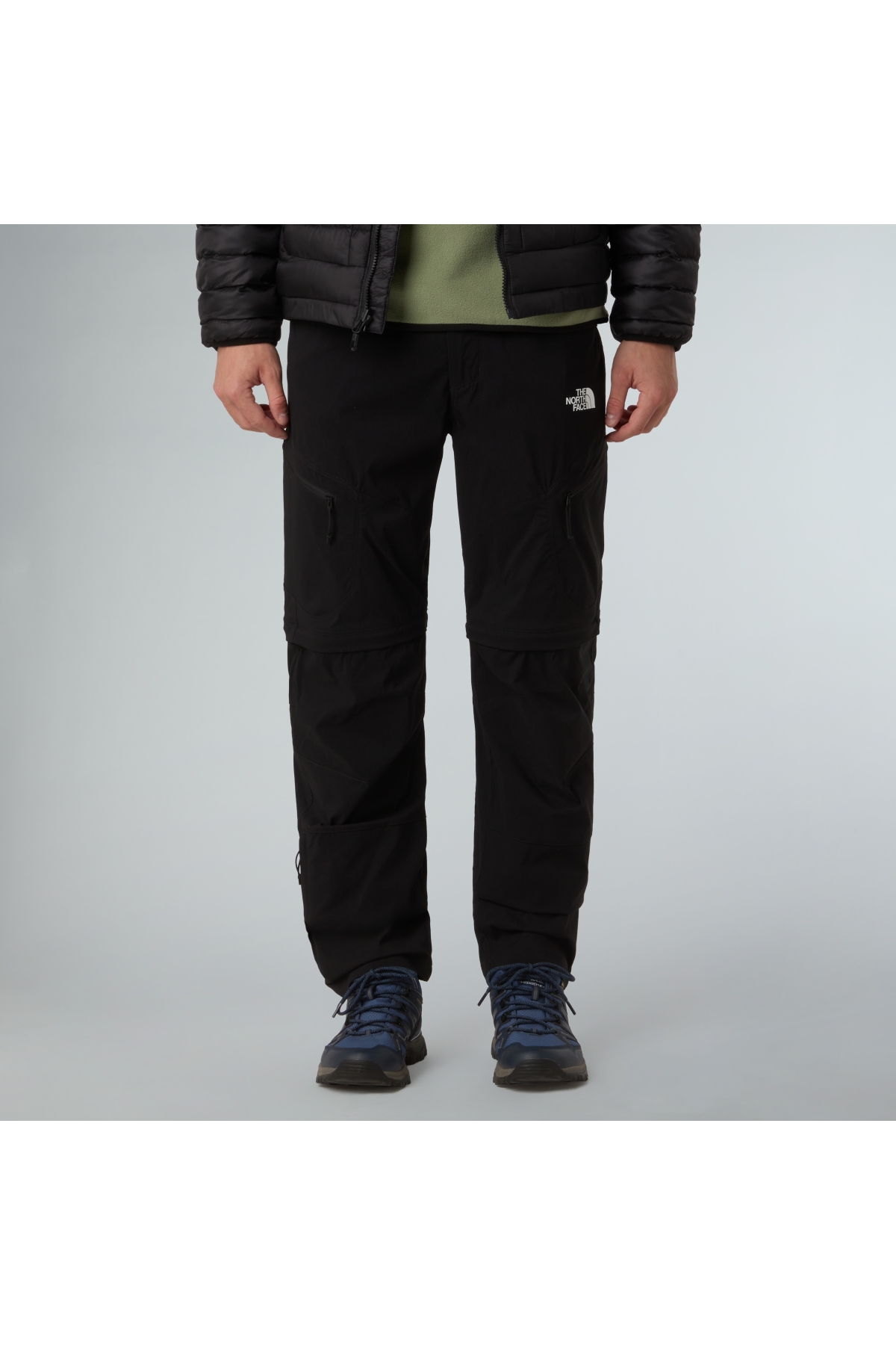 The North Face M Exploratıon Reg Tapered Convertıble Pa Erkek Siyah Pantolon Nf0a8ec3jk31