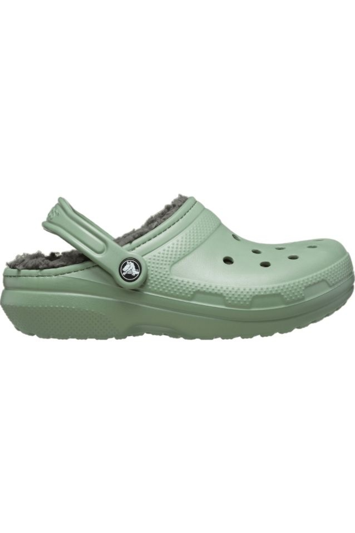 Classic Lined Clog Unisex Yeşil İçi Yünlü Günlük Terlik 203591-3WP - Görsel 2