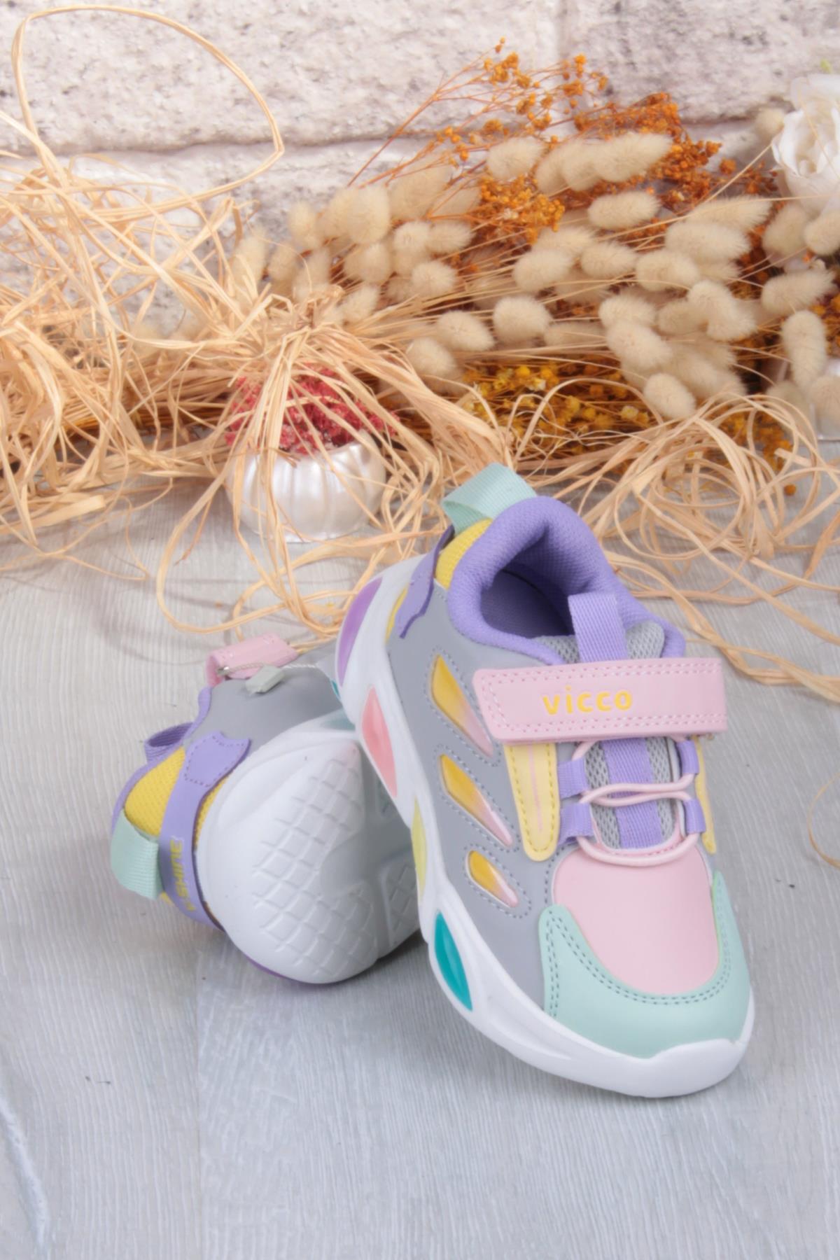 VICCO 346.B25K.227 Lamb Gümüş Işıklı Kız Çocuk Ayakkabı - Görsel 5