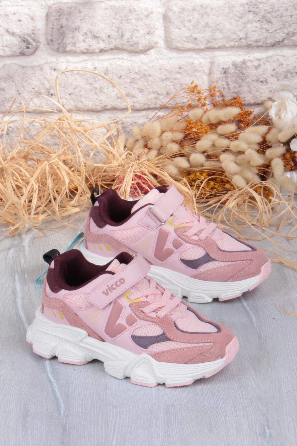 346.F25K.200 Wild Pudra Sneaker Kız Çocuk Ayakkabı - Görsel 2