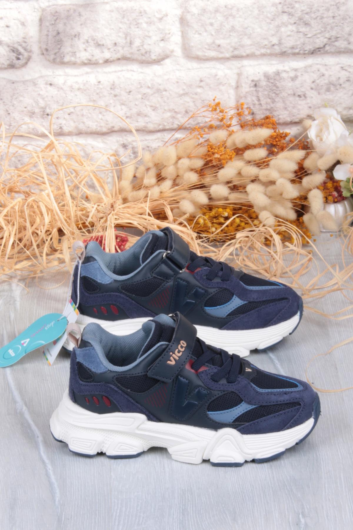 346.F25K.200 Wild Lacivert Sneaker Erkek Çocuk Ayakkabı - Görsel 3