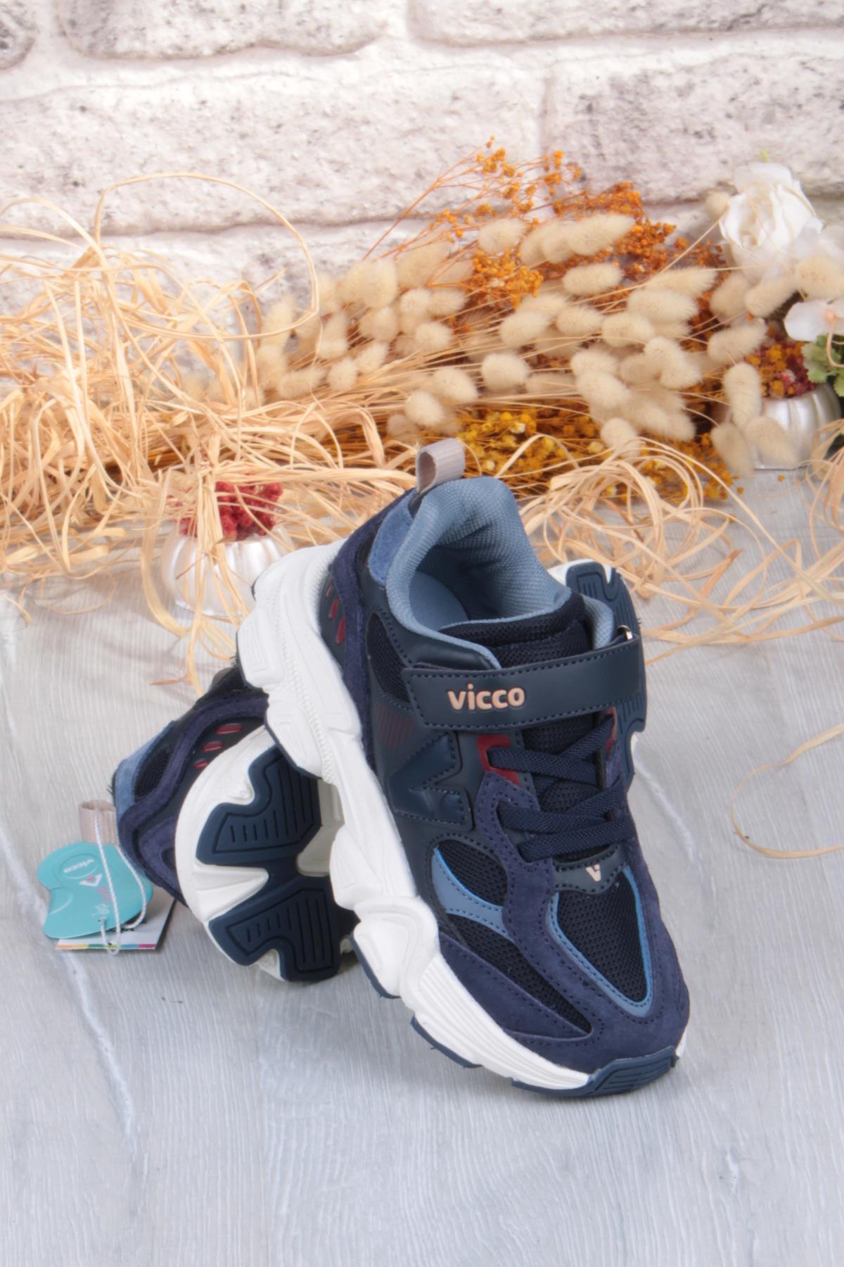 346.F25K.200 Wild Lacivert Sneaker Erkek Çocuk Ayakkabı - Görsel 5