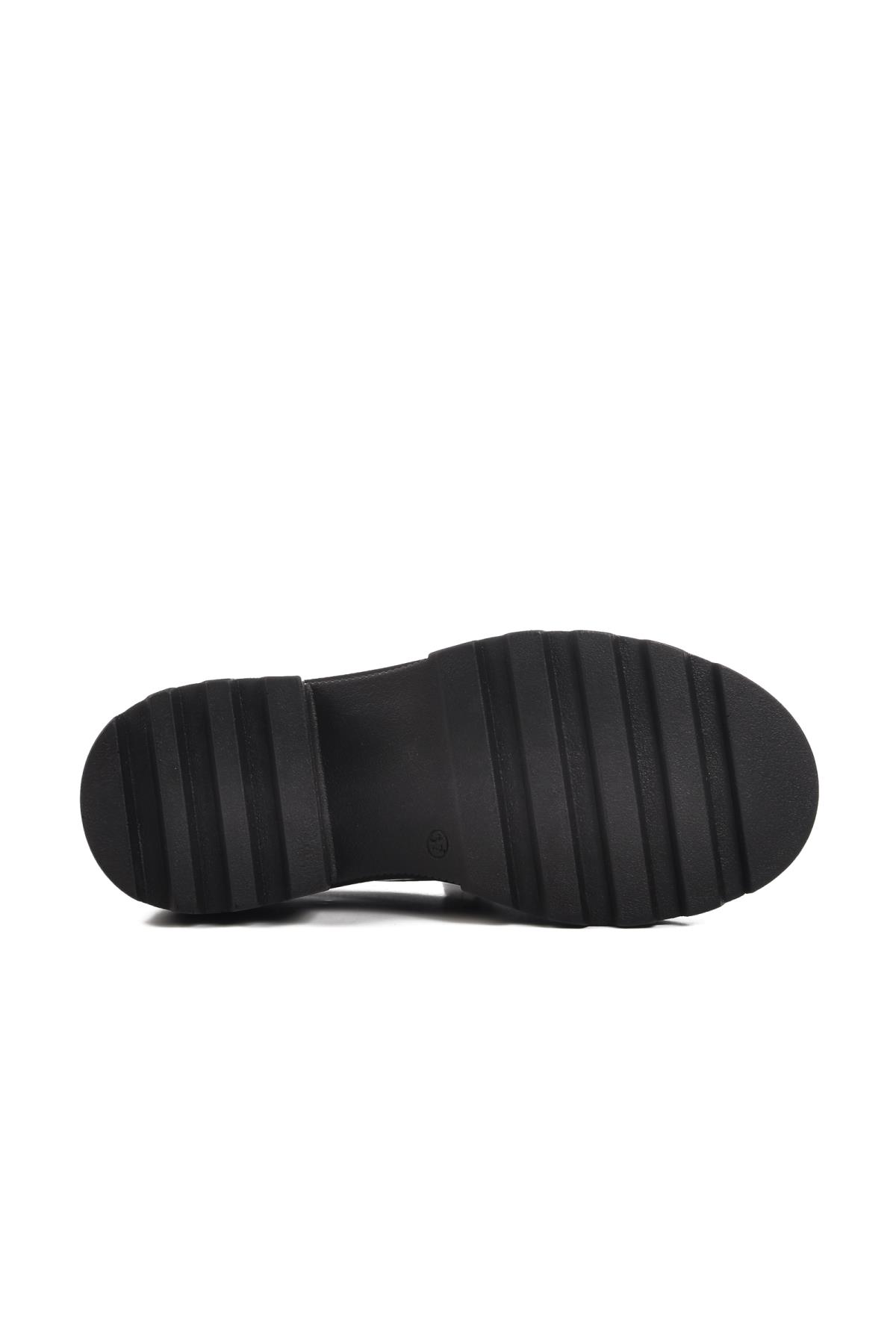 7455 Z Siyah Rugan Kadın Günlük Ayakkabı - Görsel 6