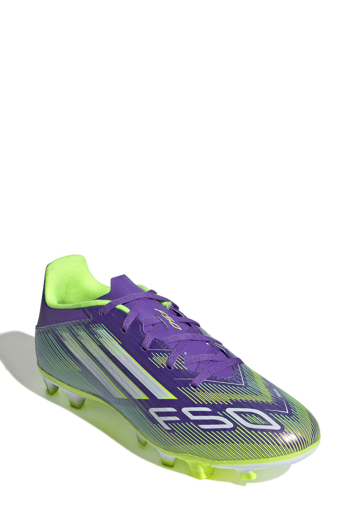 adidas F50 CLUB FG/MG Mor Erkek Krampon - Görsel 3