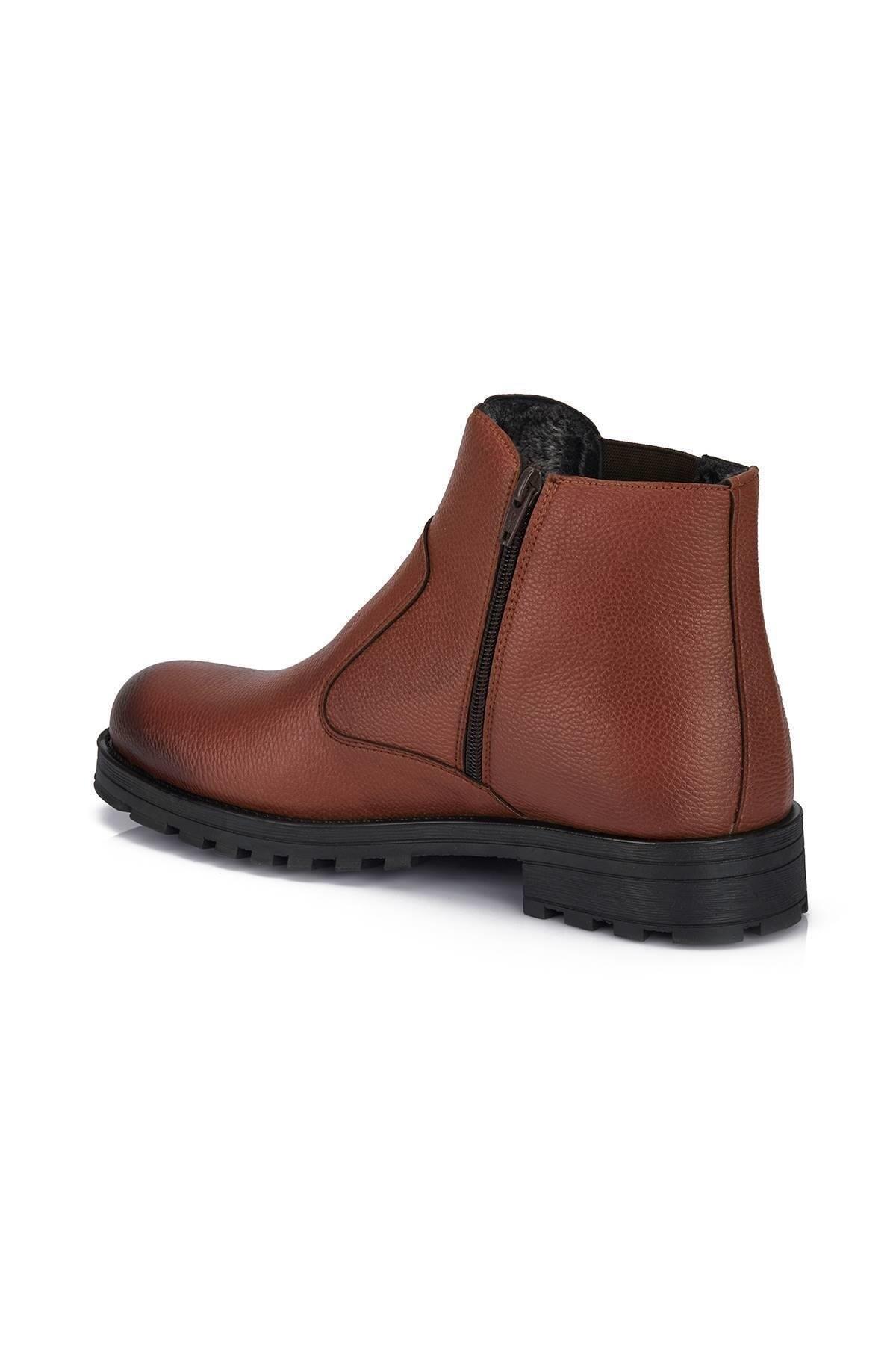 M104 Su&amp;soğuk Geçirmez Kürklü Garantili Sağlam Kışlık Fermuarlı Kauçuk Taban Bot - Görsel 6