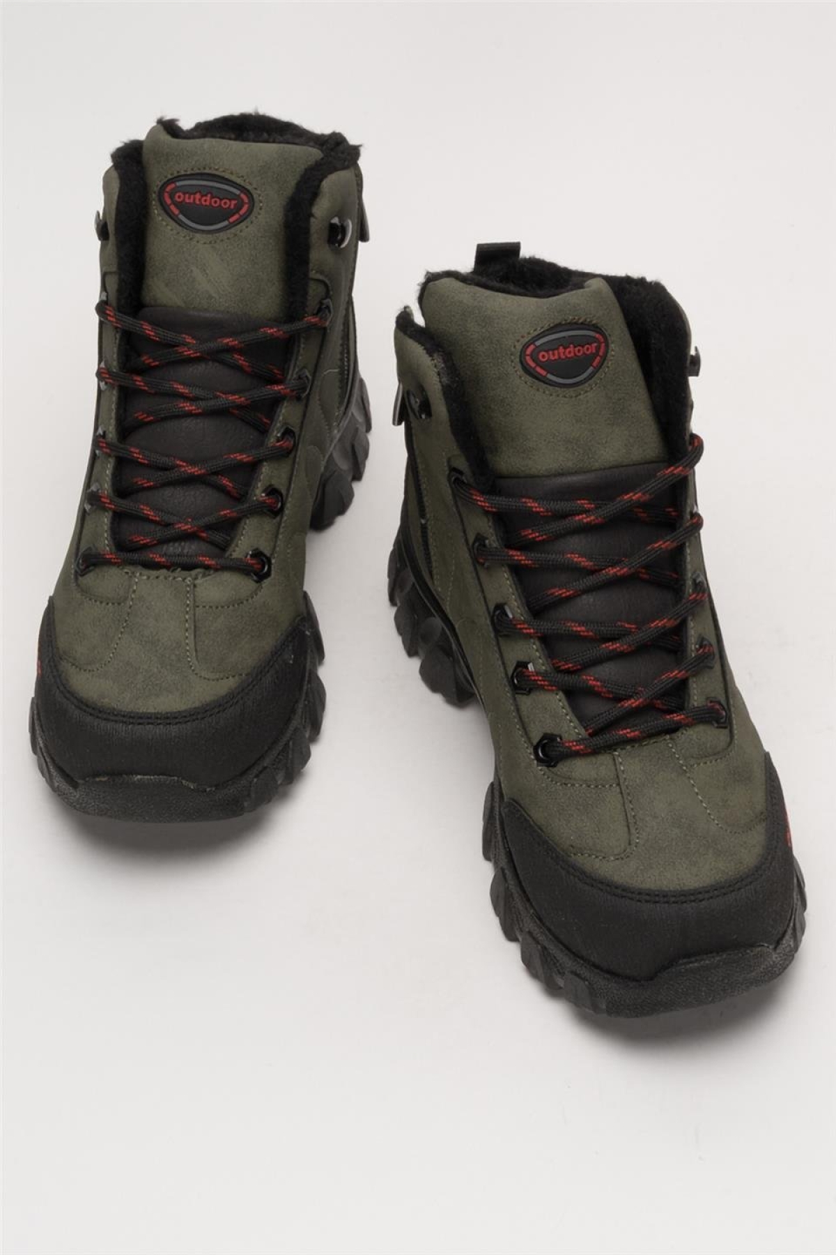 Soğuk Geçirmez Unisex Uzun Outdoor Trekking Bot Ayakkabı HAKİ - Görsel 8