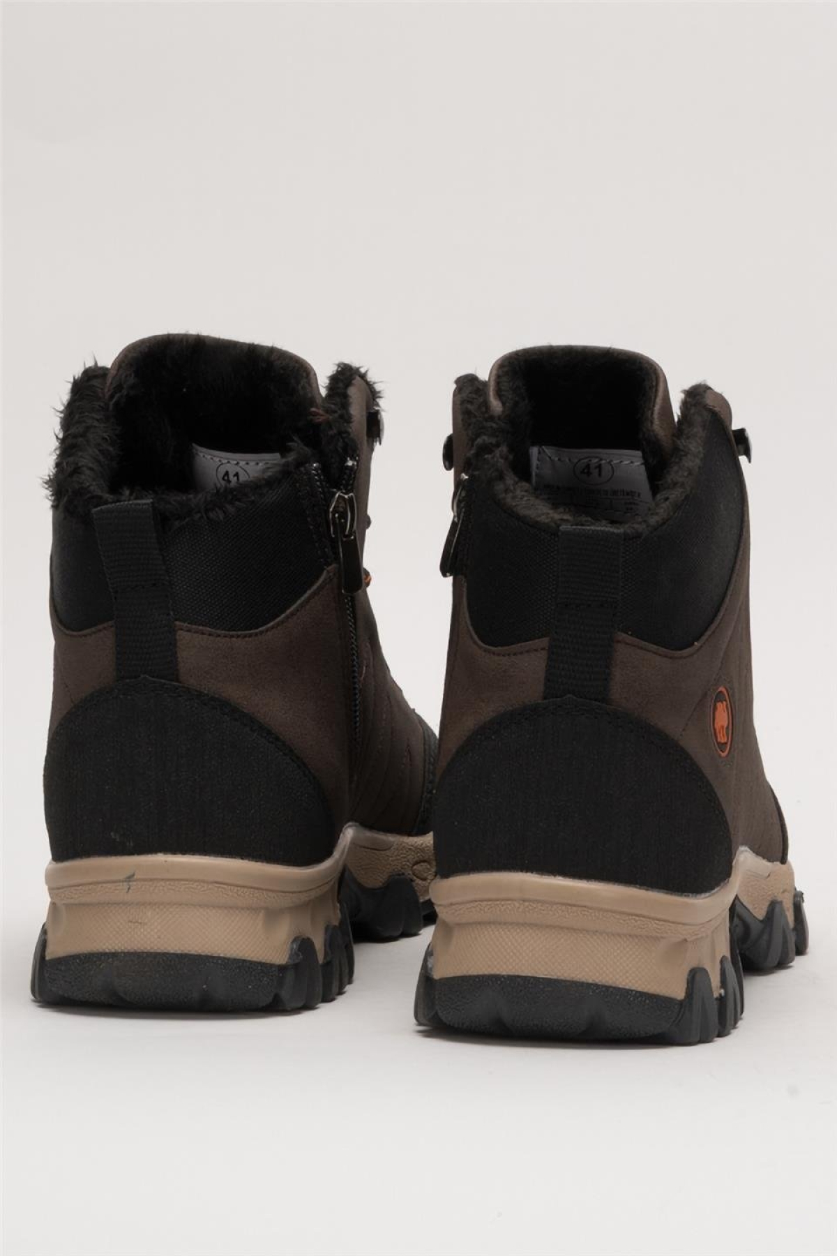 Soğuk Geçirmez Unisex Uzun Outdoor Trekking Bot Ayakkabı KAHVERENGİ - Görsel 5