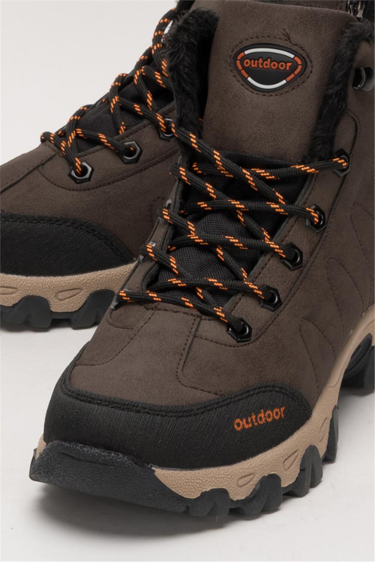 Soğuk Geçirmez Unisex Uzun Outdoor Trekking Bot Ayakkabı KAHVERENGİ - Görsel 6