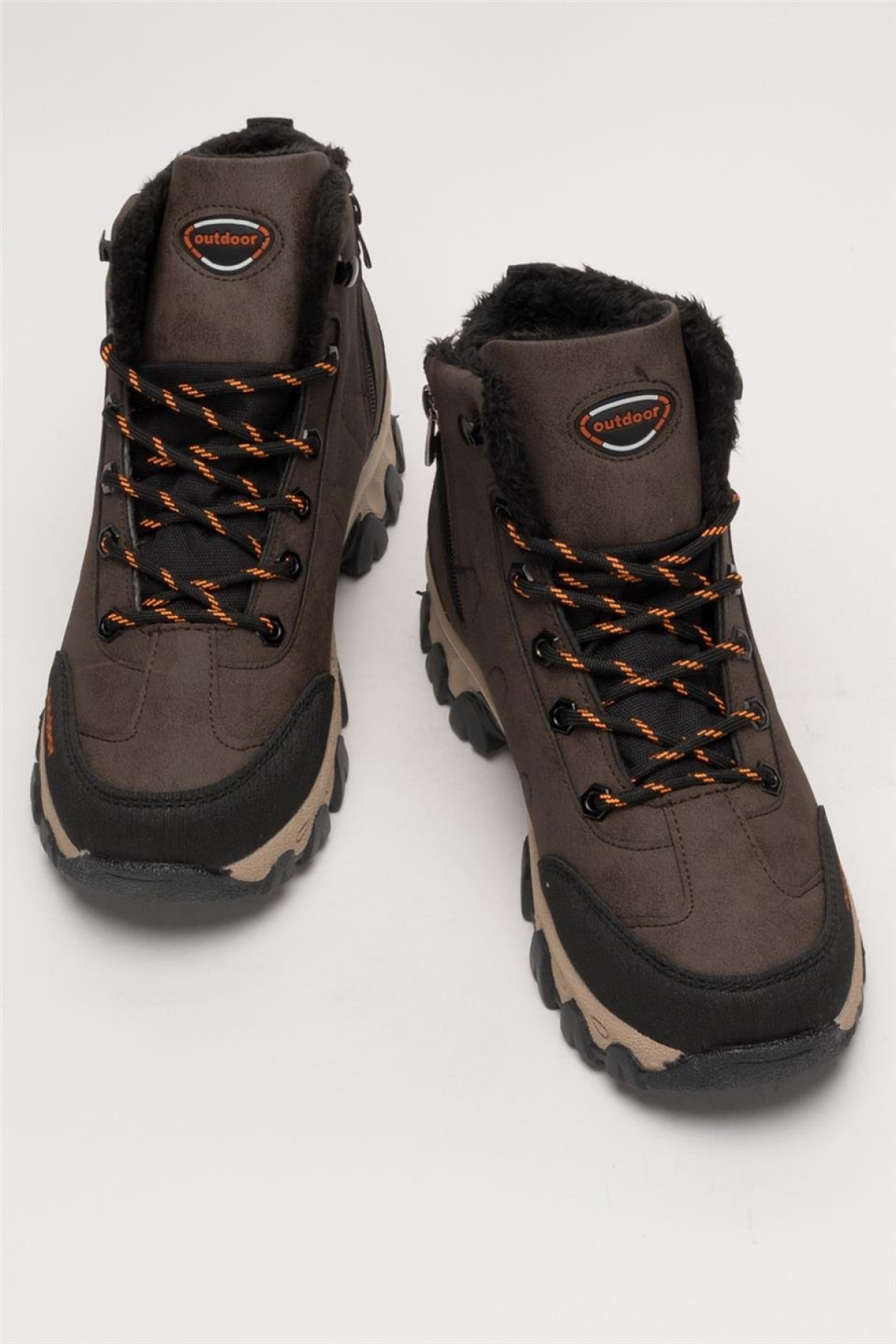 Soğuk Geçirmez Unisex Uzun Outdoor Trekking Bot Ayakkabı KAHVERENGİ - Görsel 7