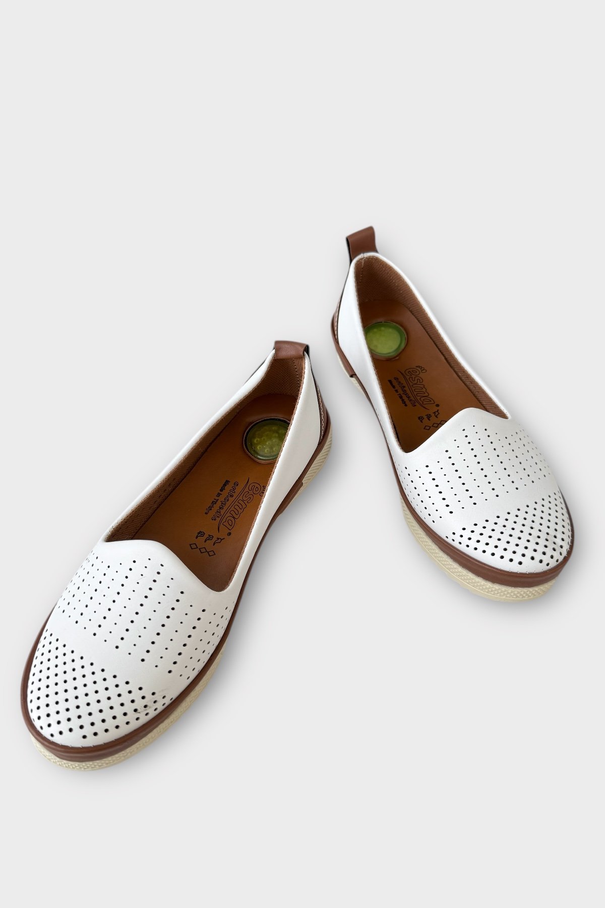 Tam Ortopedik Hava Alan Yumuşak Tabanlı Günlük Anne Babet BEYAZ - Görsel 4