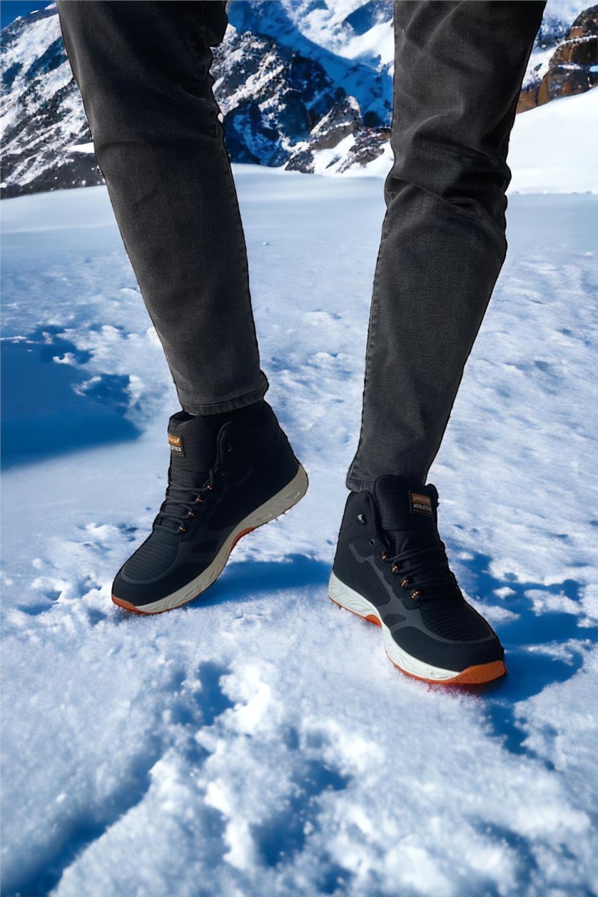 Su İtici Outdoor Erkek Bot SİYAH - TURUNCU - Görsel 8