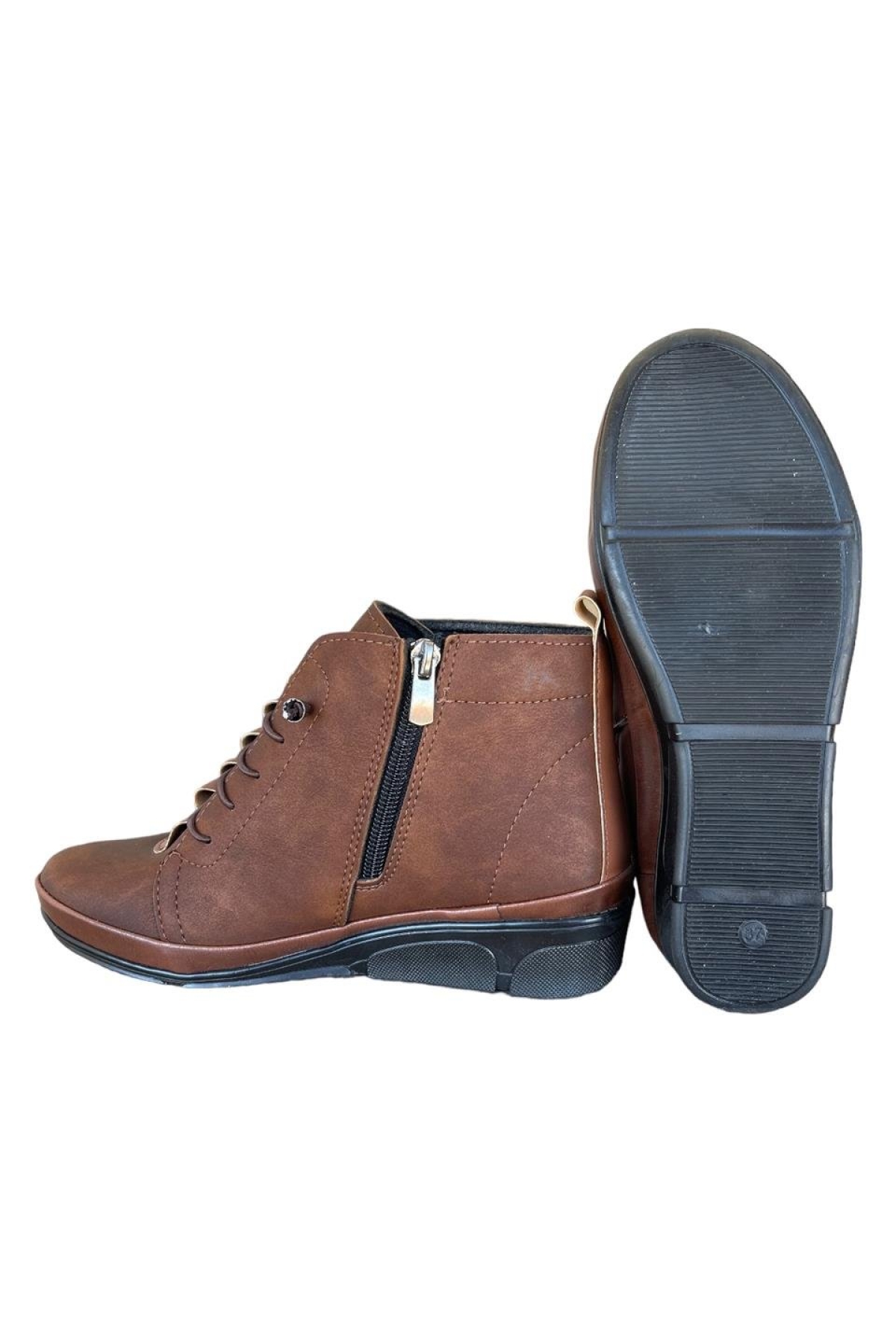 Fermuarlı Akıllı Bağcıklı Kadın Bot TABA - Görsel 4