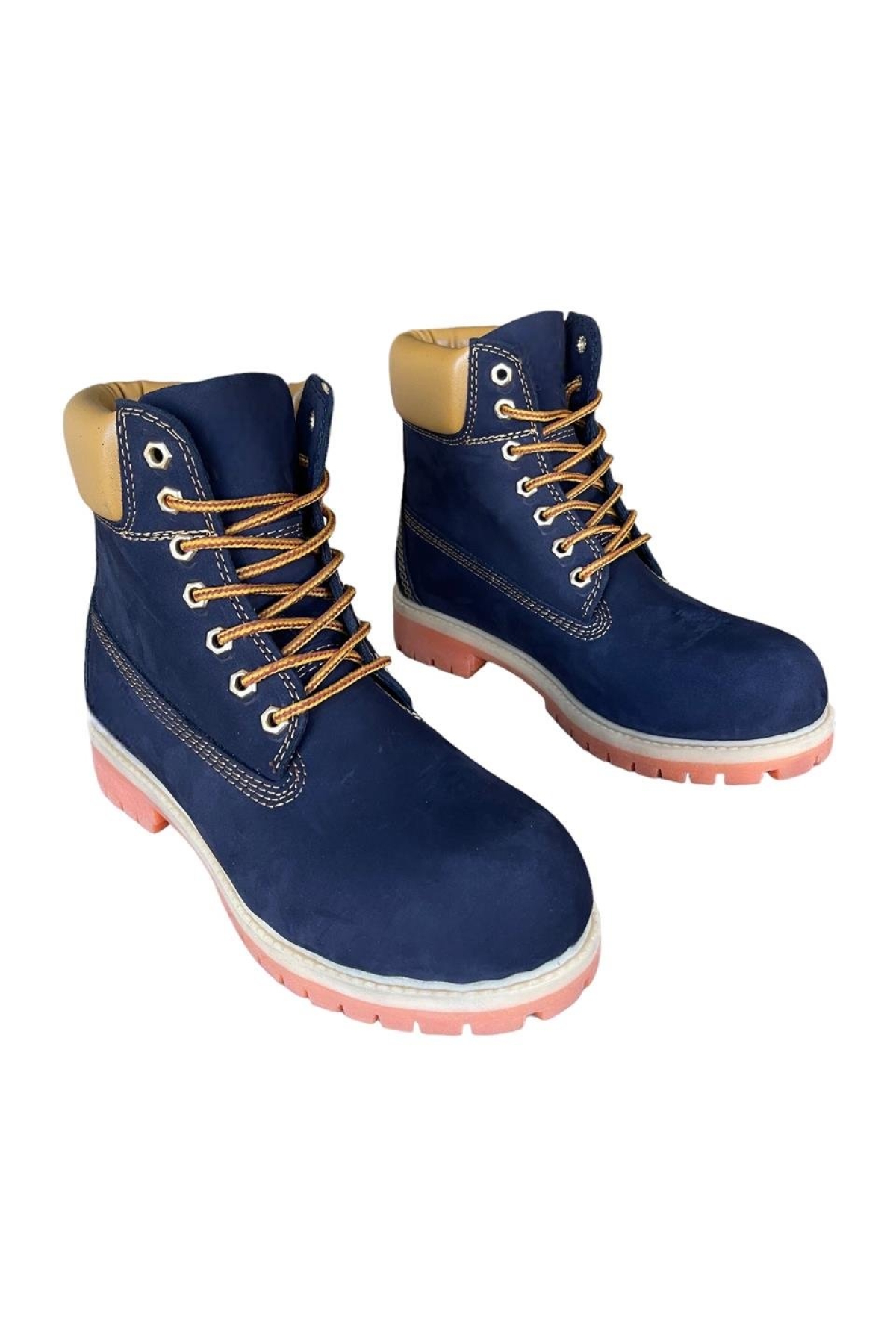 Hakiki Deri Nubuk Erkek Bot LACİVERT - Görsel 4