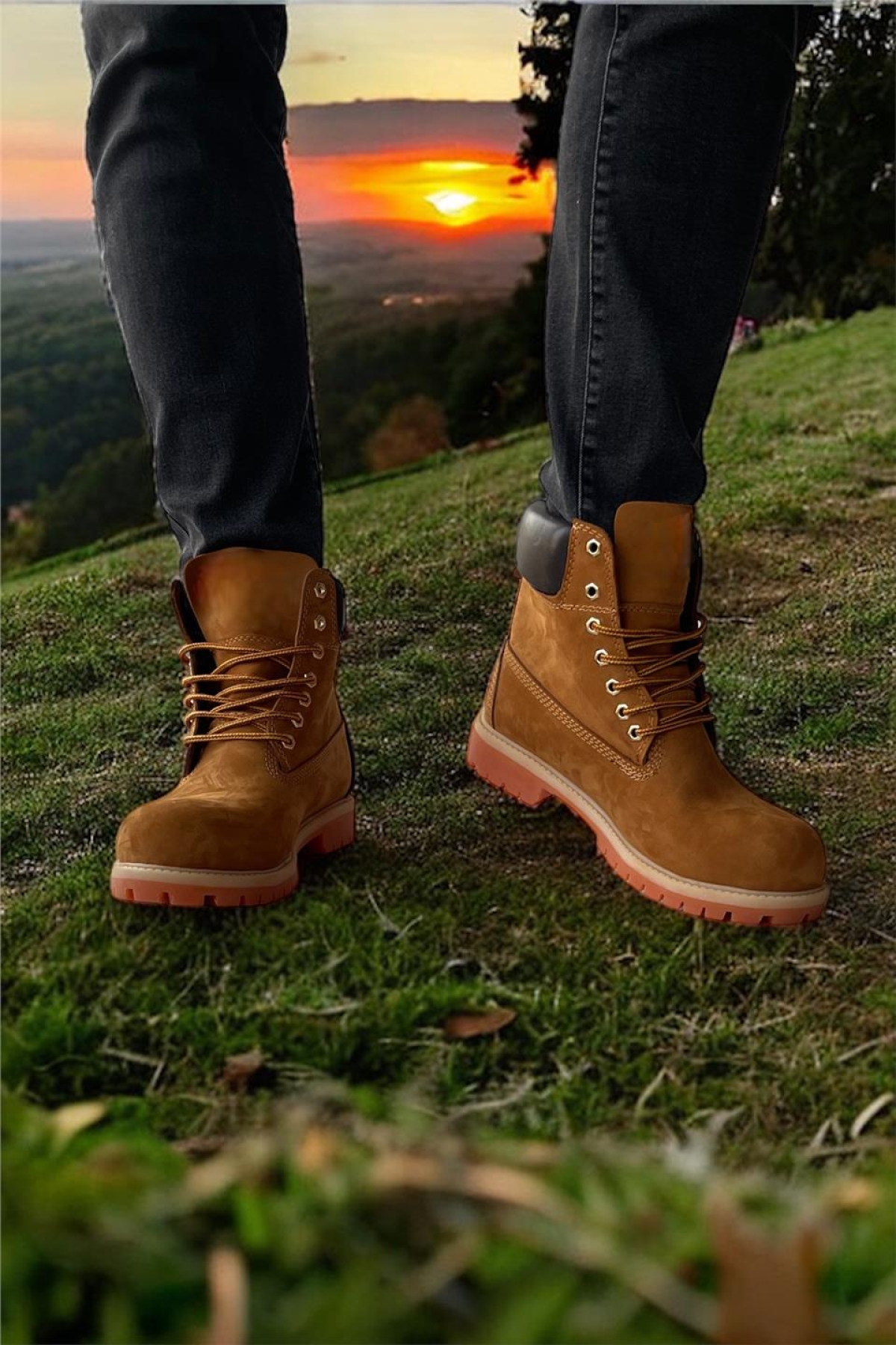 Hakiki Deri Nubuk Erkek Bot TARÇIN - Görsel 3