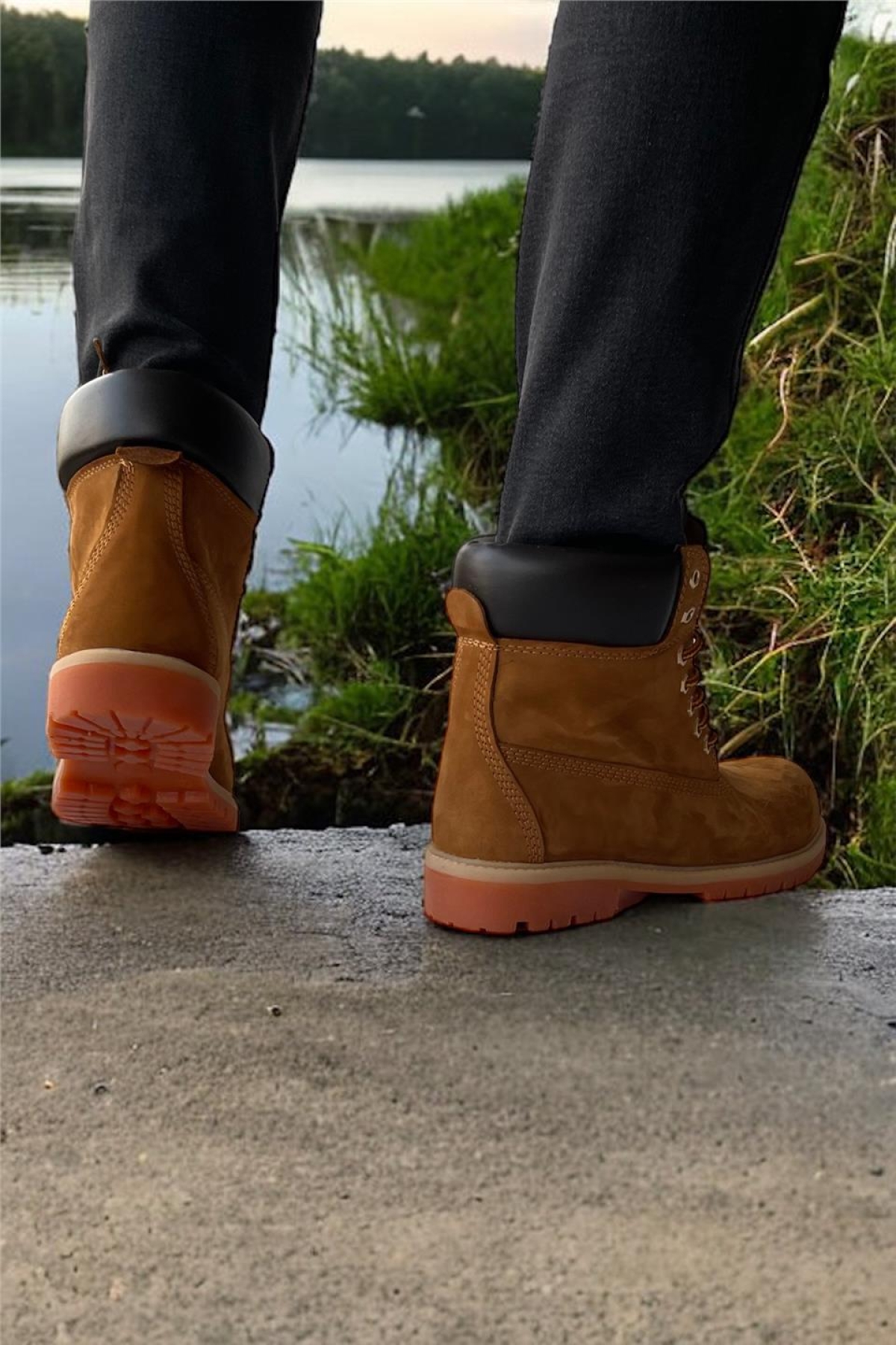 Hakiki Deri Nubuk Erkek Bot TARÇIN - Görsel 7