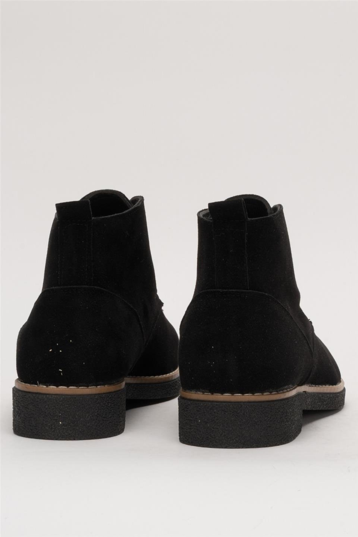 Klasik Bağcıklı Bilekte Erkek Bot SİYAH - SİYAH - Görsel 6