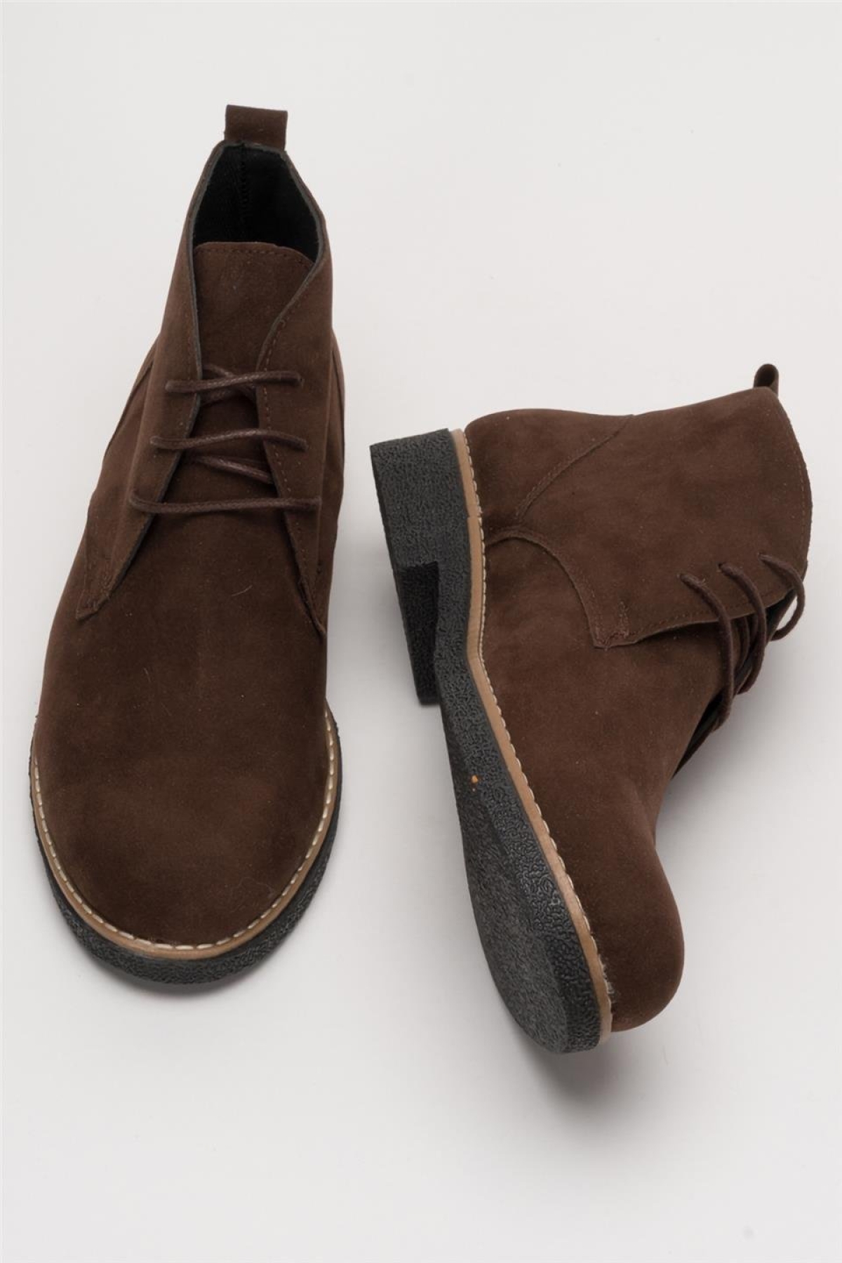 Klasik Bağcıklı Bilekte Erkek Bot KUM - Görsel 9