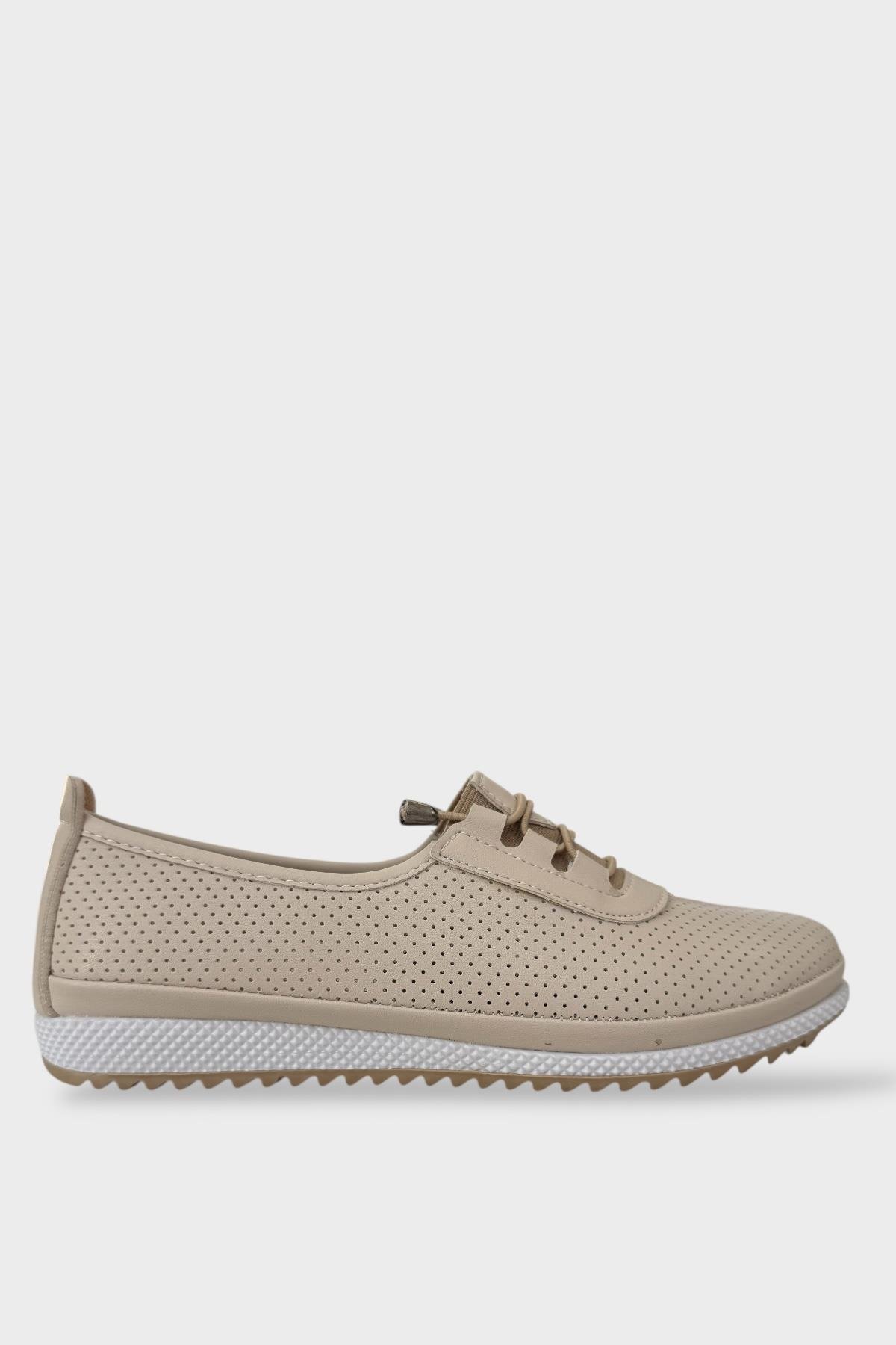 Ortopedik Hava Alan Yumuşak Tabanlı Günlük Anne Babet BEJ - Görsel 2