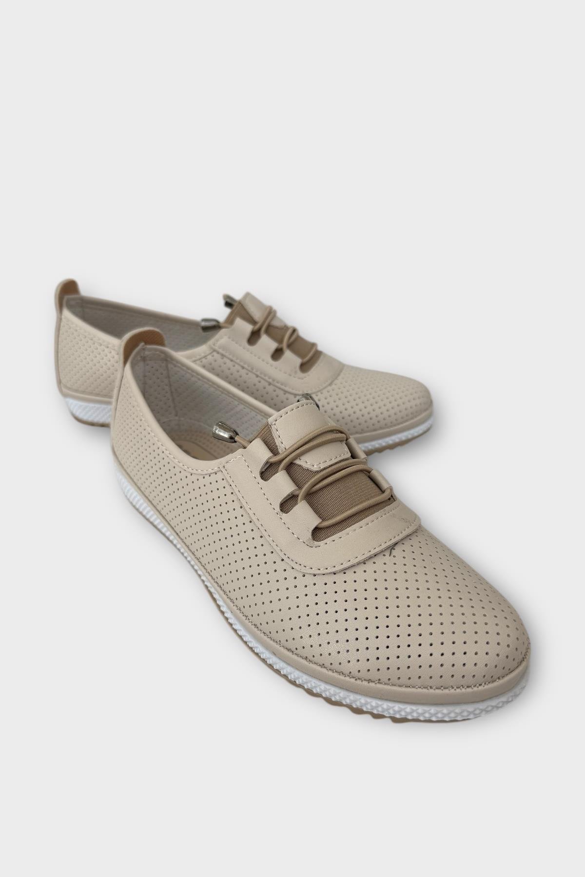 Ortopedik Hava Alan Yumuşak Tabanlı Günlük Anne Babet BEJ - Görsel 3