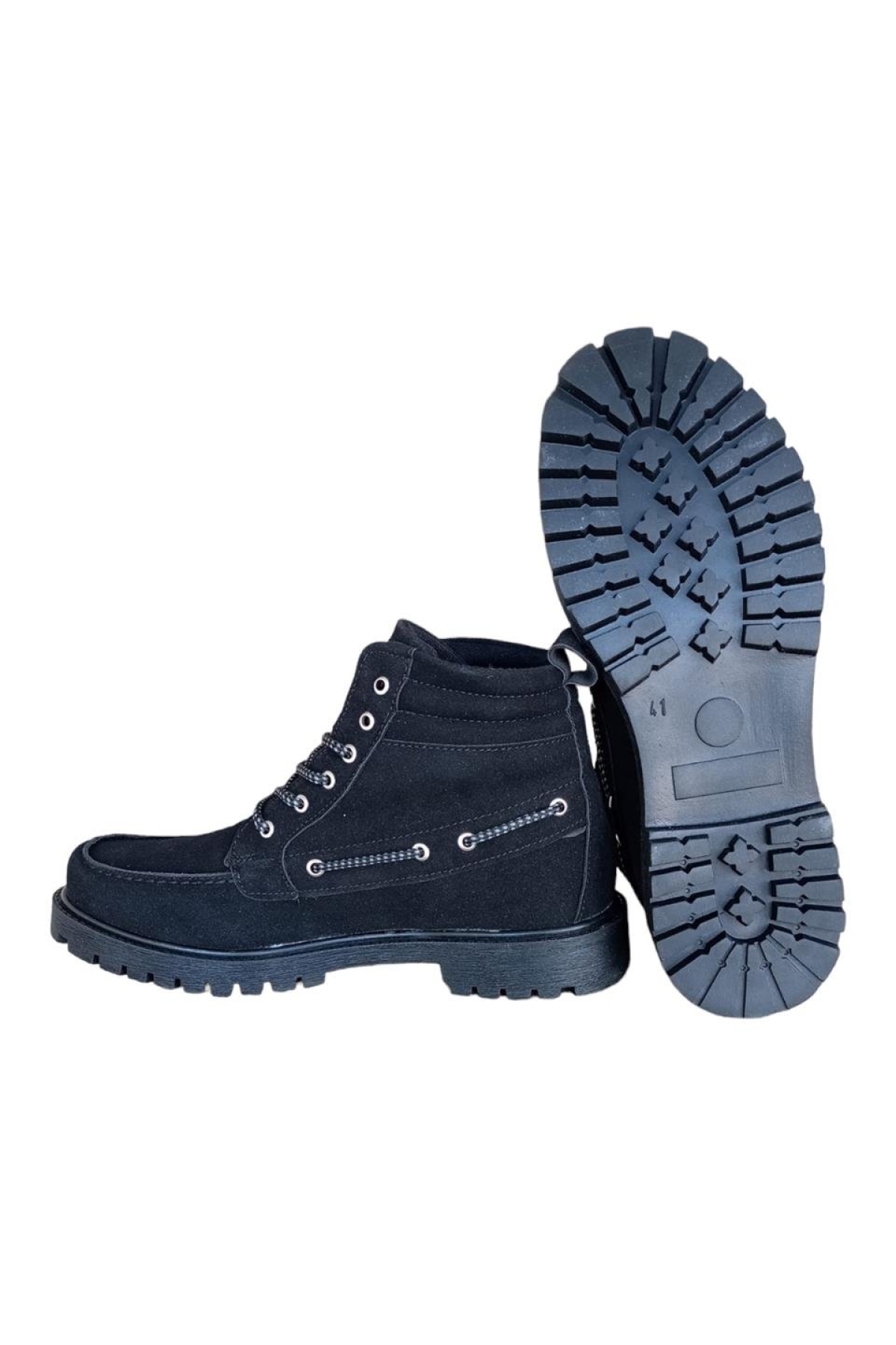 Erkek Retro Klasik Bot SİYAH - FÜME - Görsel 5