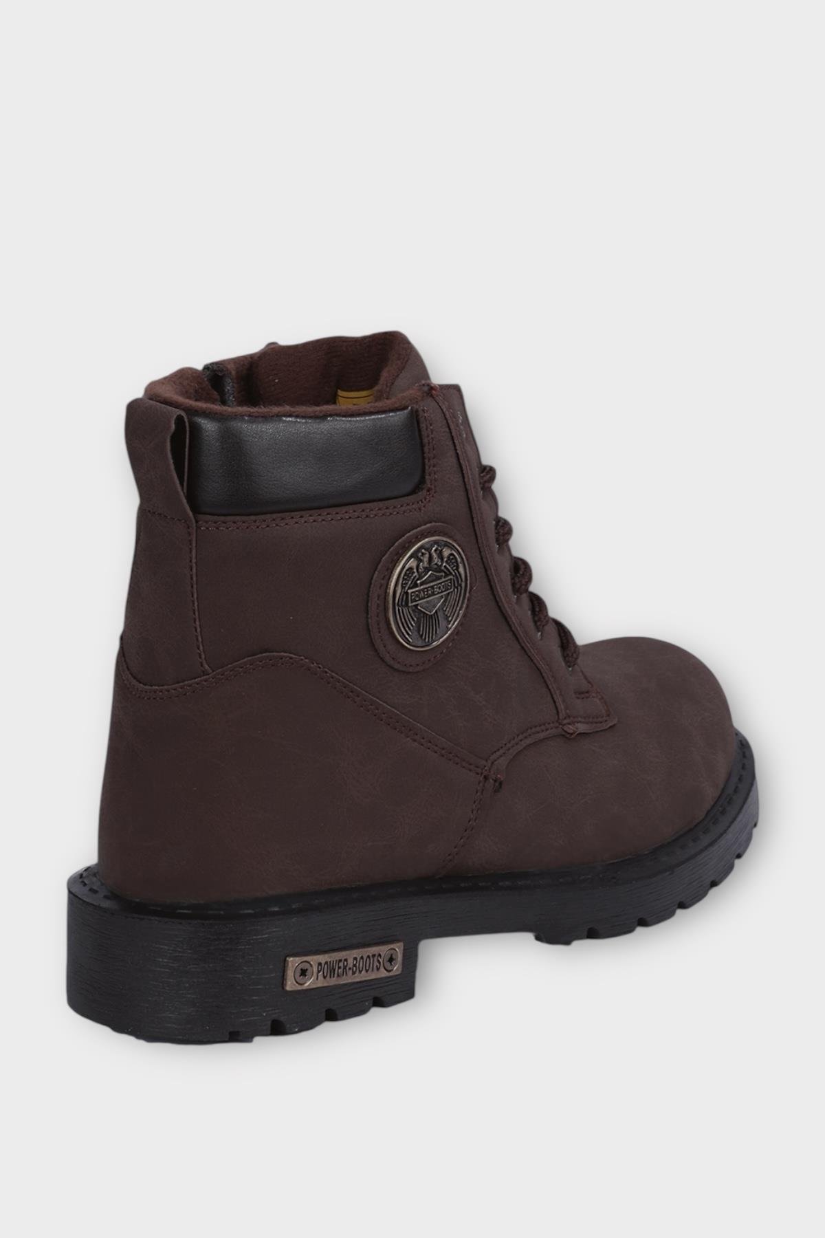 Motorcu Postal Erkek Bot KAHVERENGİ - Görsel 4