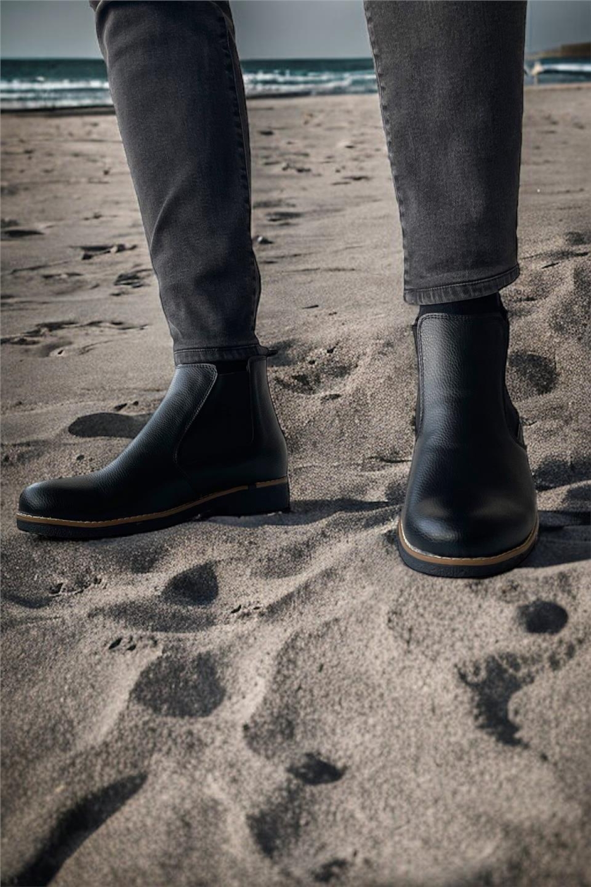 Bilekte Klasik Erkek Chelsea Bot SİYAH - Görsel 9