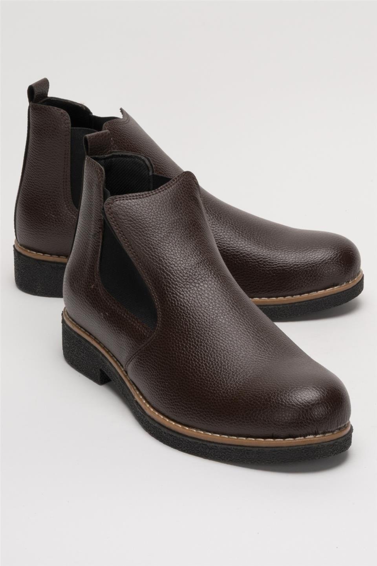 Bilekte Klasik Erkek Chelsea Bot KAHVERENGİ - Görsel 3