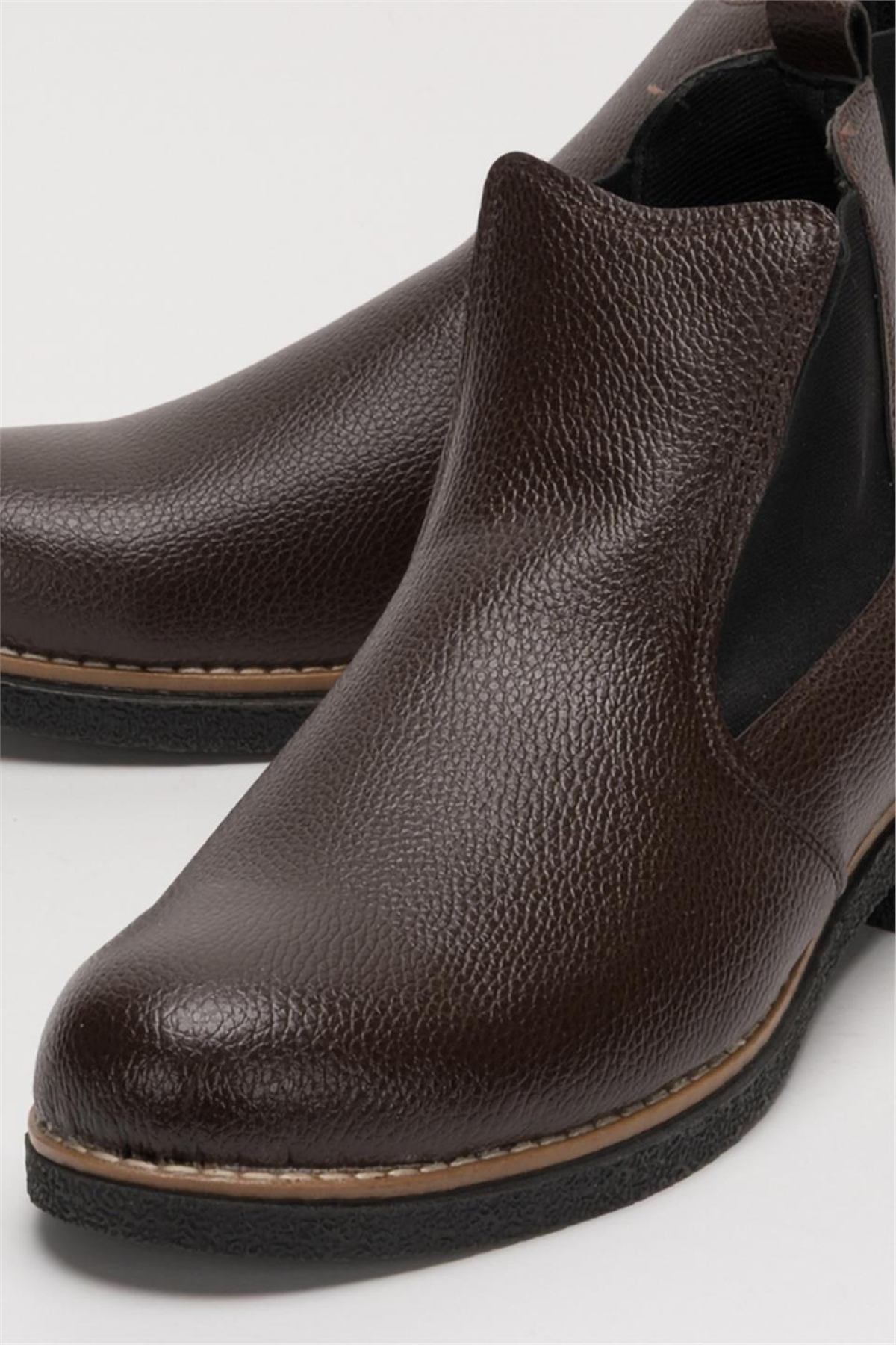Bilekte Klasik Erkek Chelsea Bot KAHVERENGİ - Görsel 6