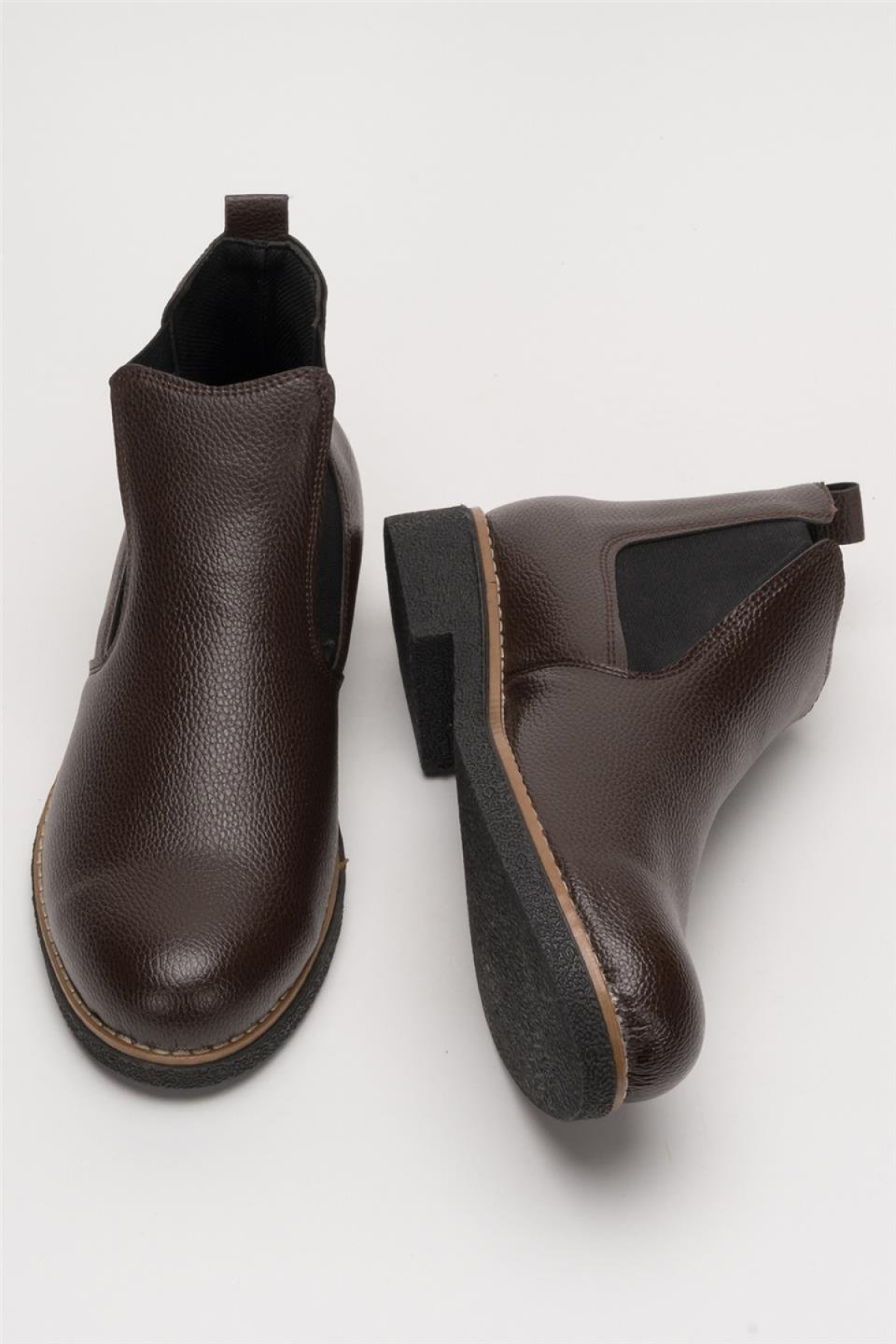 Bilekte Klasik Erkek Chelsea Bot KAHVERENGİ - Görsel 8