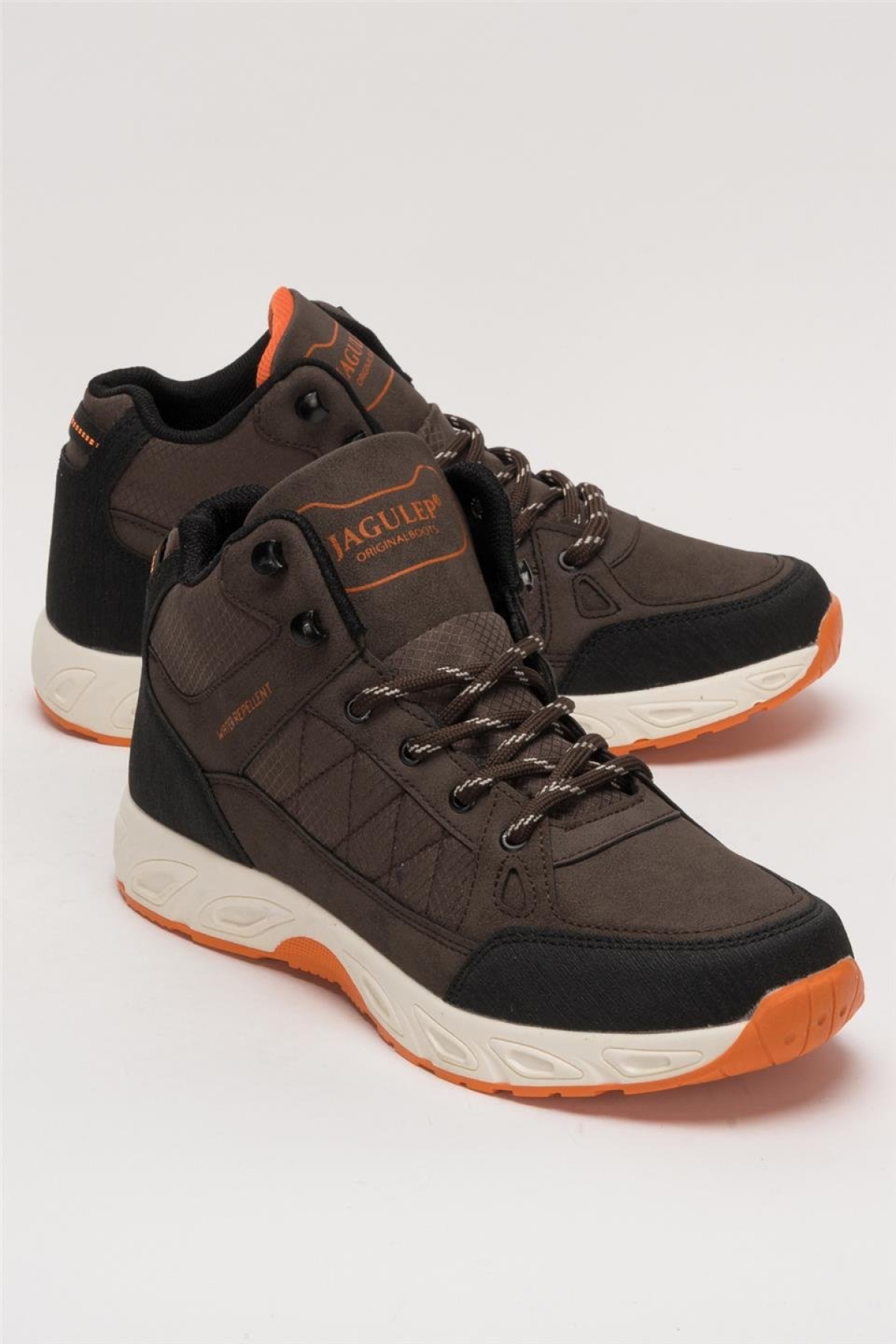 Outdoor Bot Ayakkabı Kışlık Dayanıklı Sağlam Taban Bağcıklı KAHVERENGİ - Görsel 3