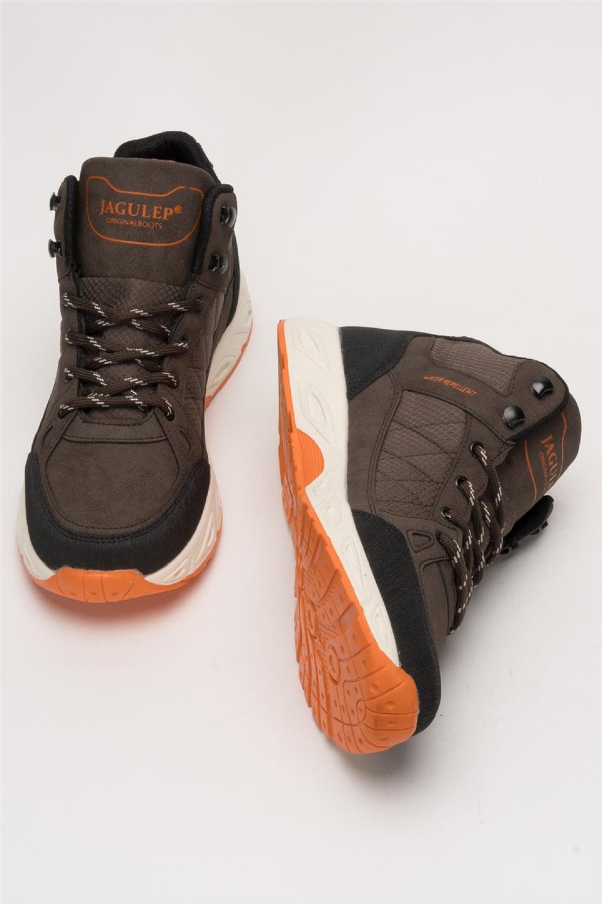 Outdoor Bot Ayakkabı Kışlık Dayanıklı Sağlam Taban Bağcıklı KAHVERENGİ - Görsel 8