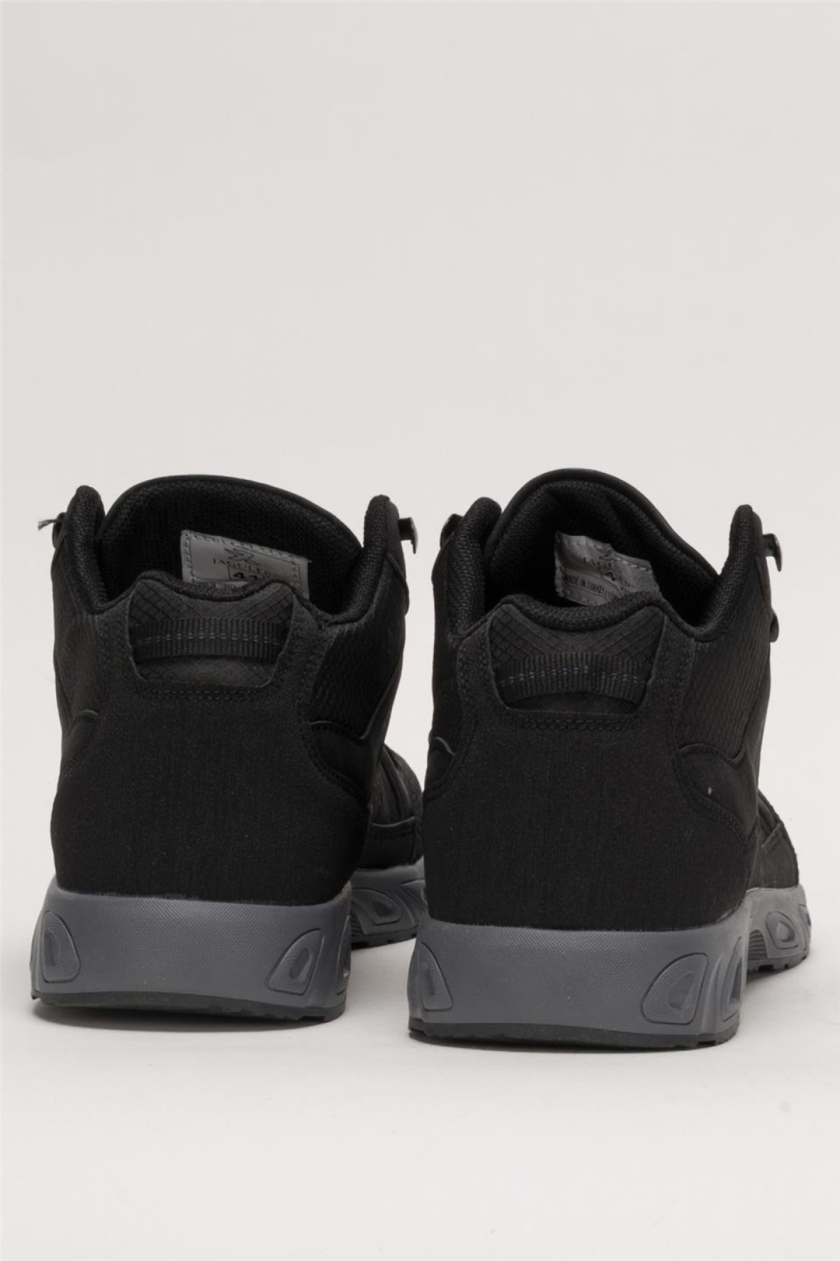 Outdoor Bot Ayakkabı Kışlık Dayanıklı Sağlam Taban Bağcıklı SİYAH - FÜME - Görsel 5