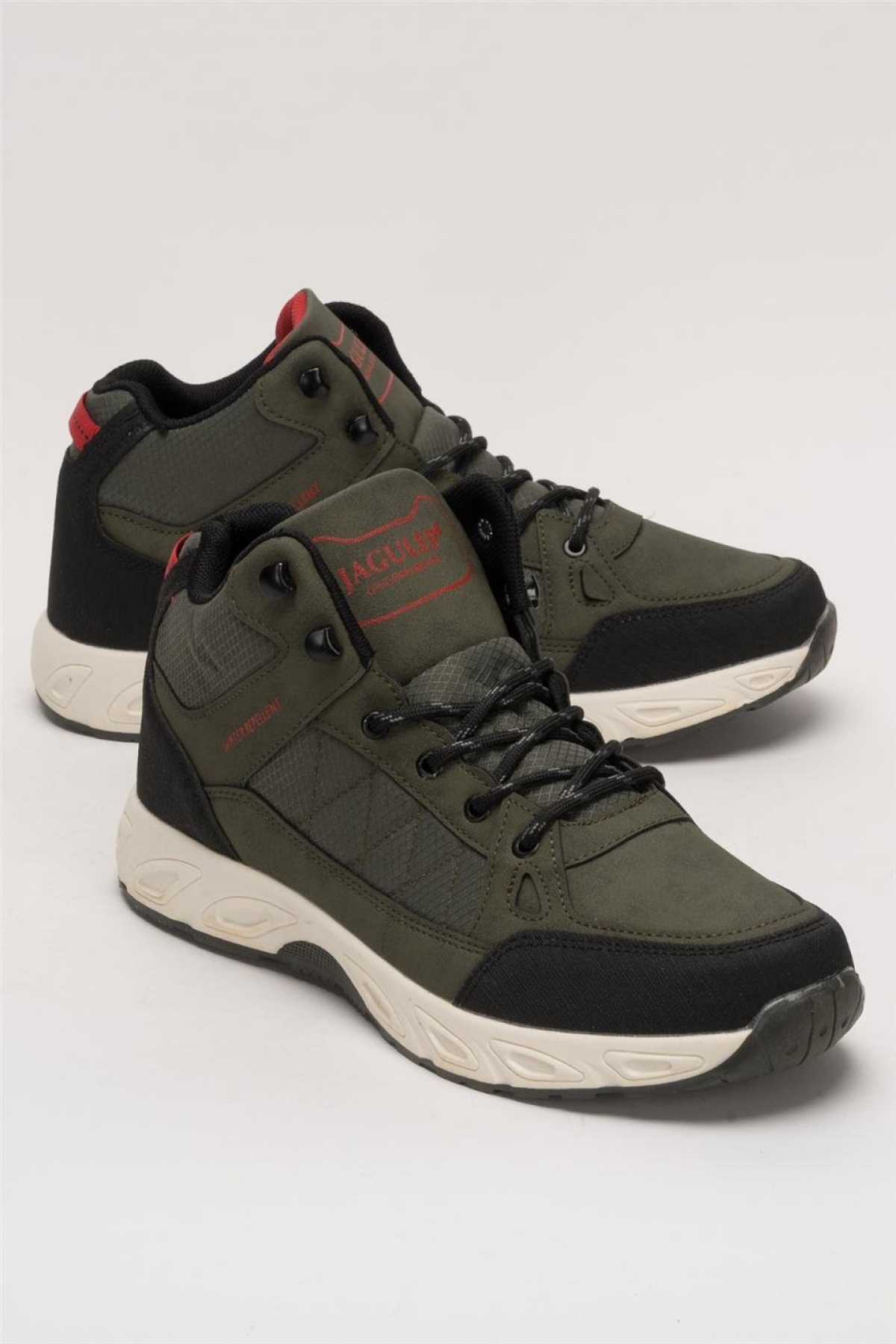 Outdoor Bot Ayakkabı Kışlık Dayanıklı Sağlam Taban Bağcıklı HAKİ - Görsel 3