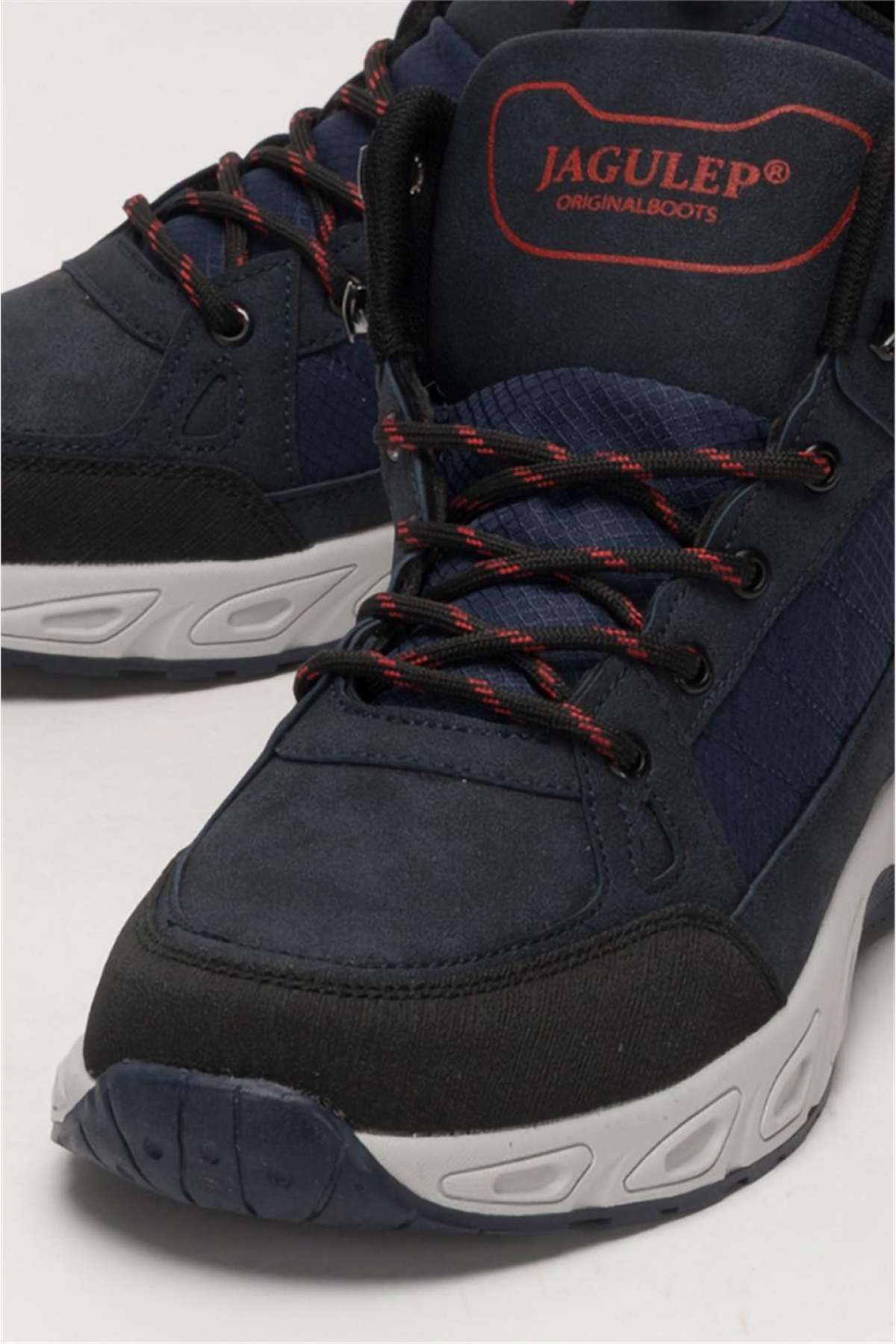 Outdoor Bot Ayakkabı Kışlık Dayanıklı Sağlam Taban Bağcıklı LACİVERT - Görsel 6