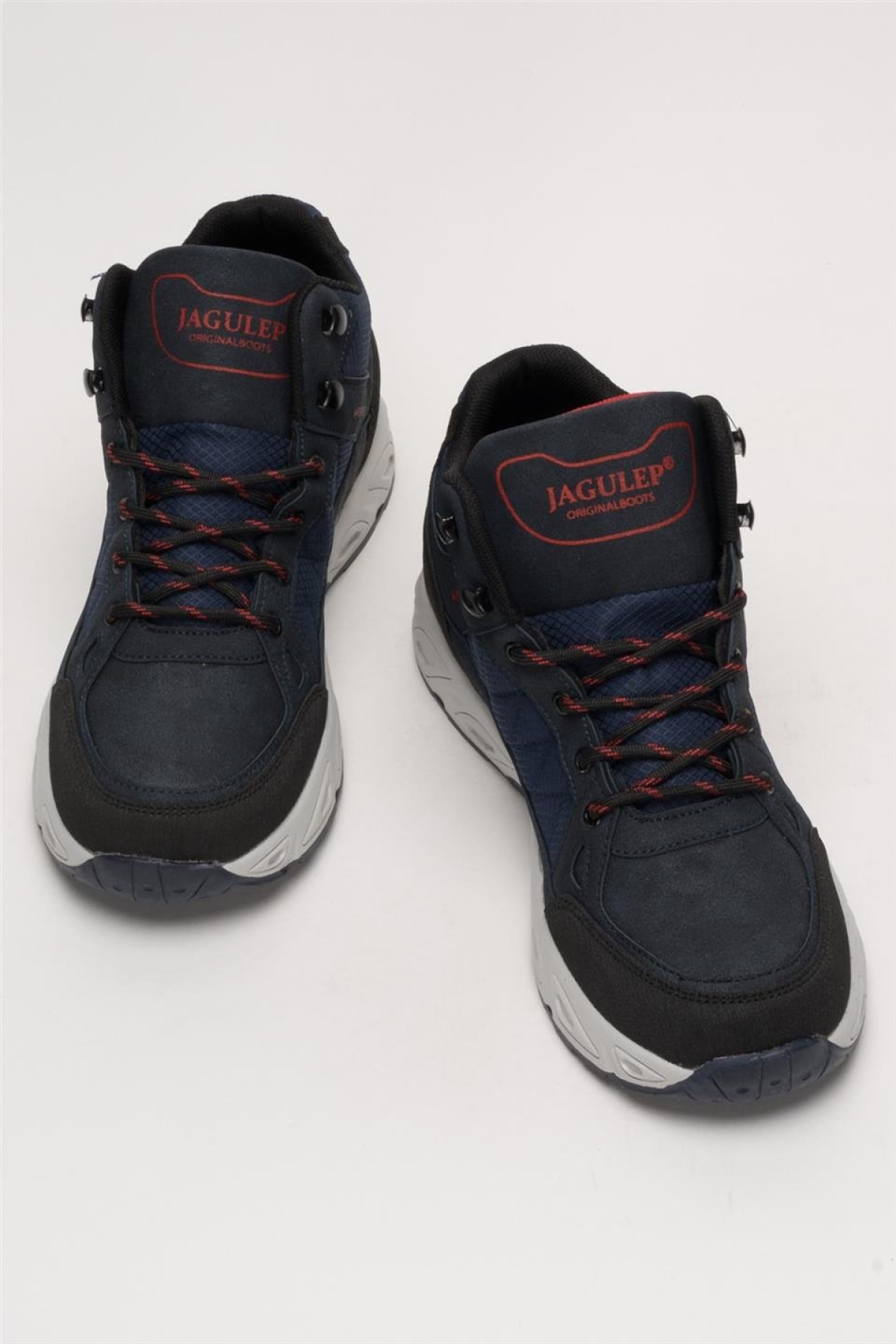 Outdoor Bot Ayakkabı Kışlık Dayanıklı Sağlam Taban Bağcıklı LACİVERT - Görsel 7