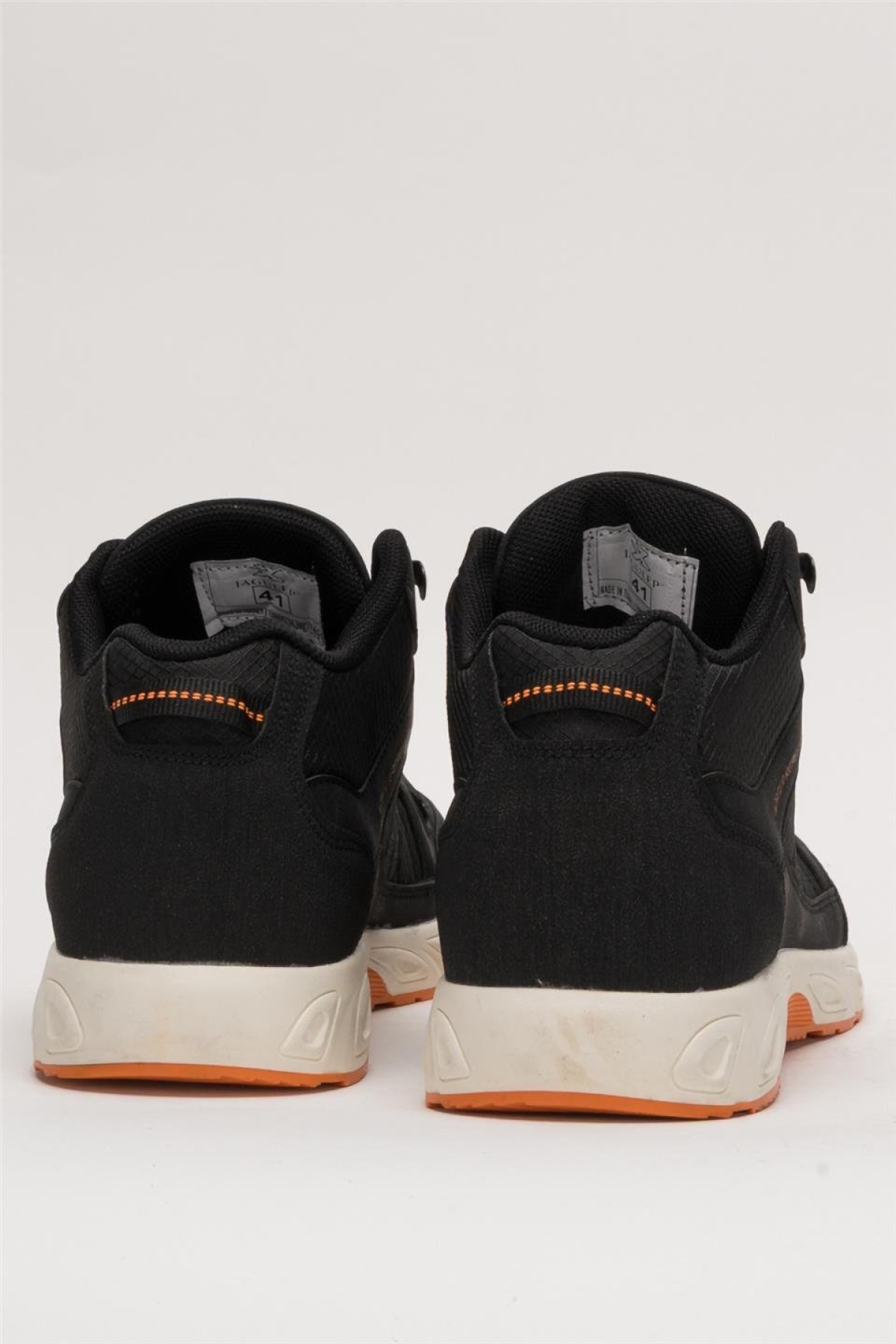 Outdoor Bot Ayakkabı Kışlık Dayanıklı Sağlam Taban Bağcıklı SİYAH - TURUNCU - Görsel 5
