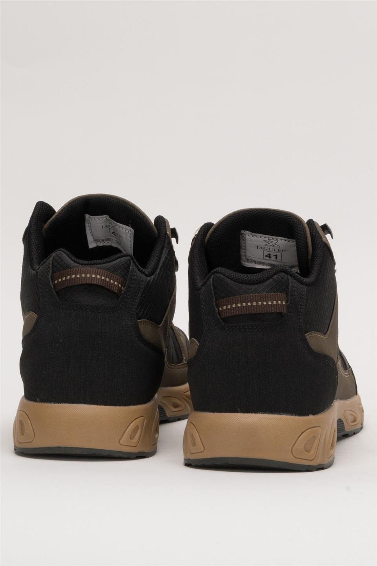 Outdoor Bot Ayakkabı Kışlık Dayanıklı Sağlam Taban Bağcıklı SİYAH - VİZON - Görsel 5