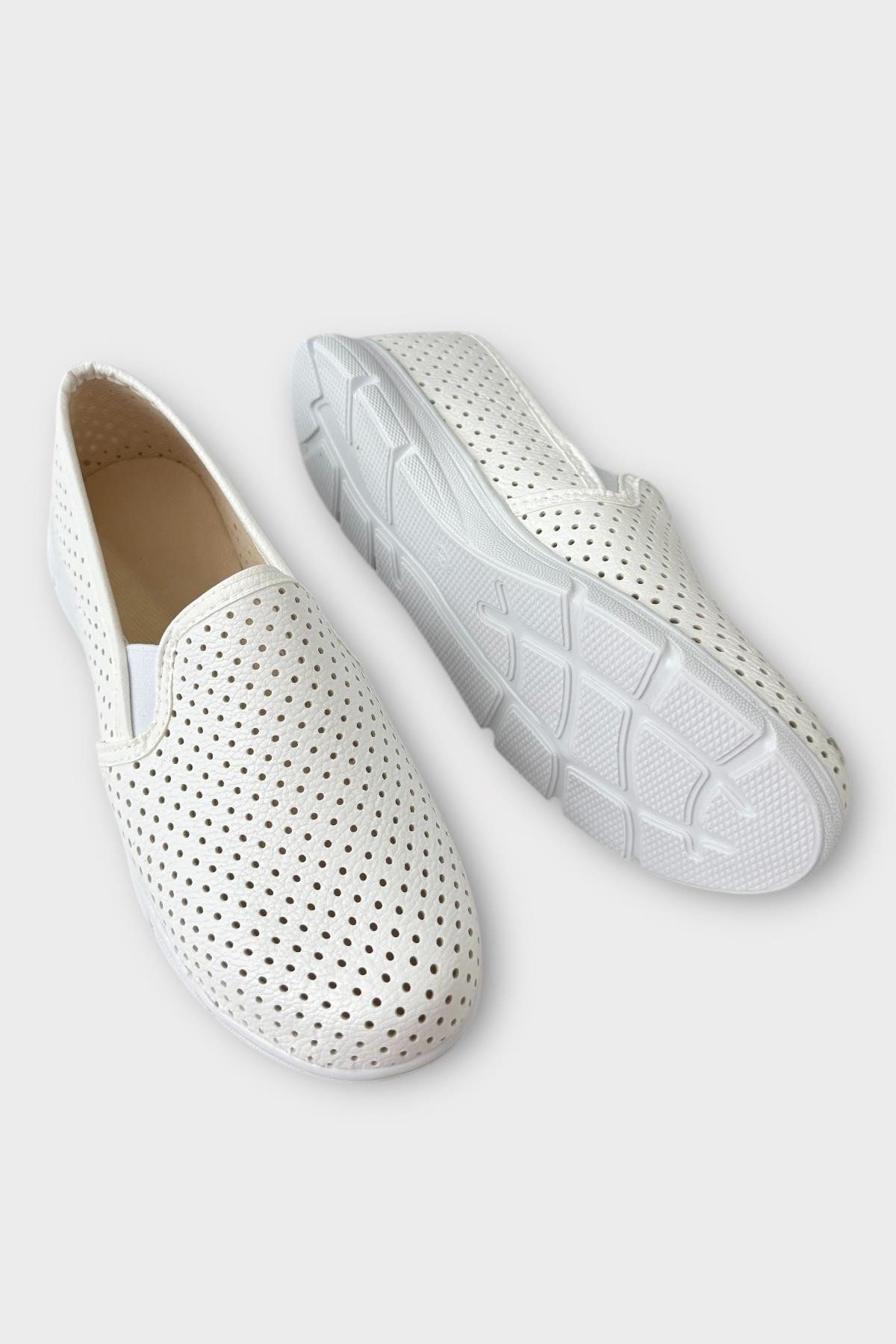 Kadın Babet Rahat Hafif Ayakkabı BEYAZ - Görsel 5