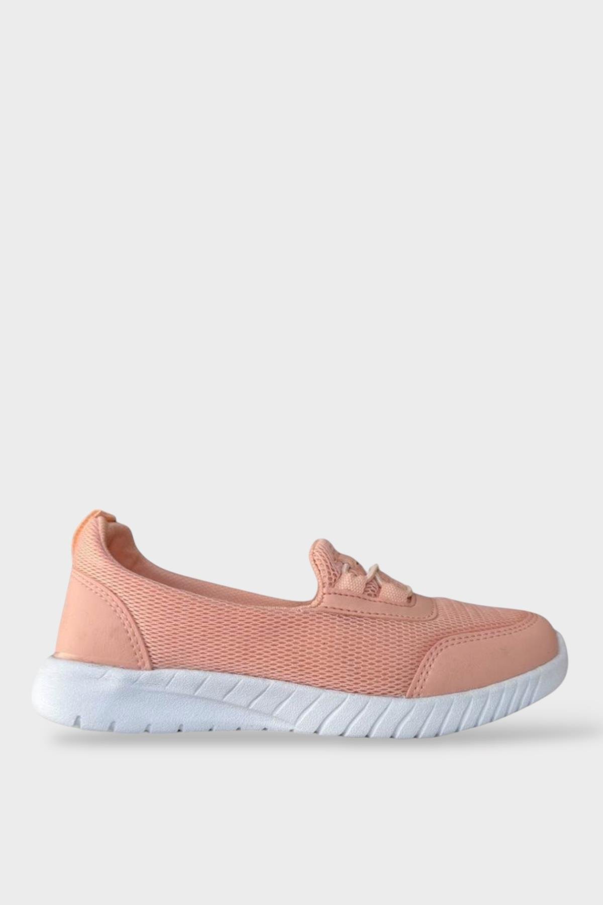 Akıllı Bağcıklı Çocuk Babet Ayakkabı PUDRA-SU YEŞİLİ - Görsel 2