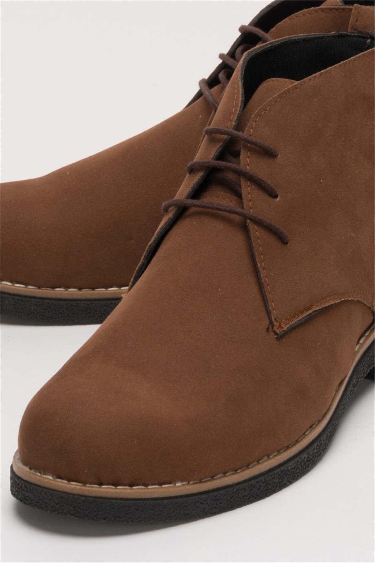 Klasik Bağcıklı Bilekte Erkek Bot TABA - Görsel 6