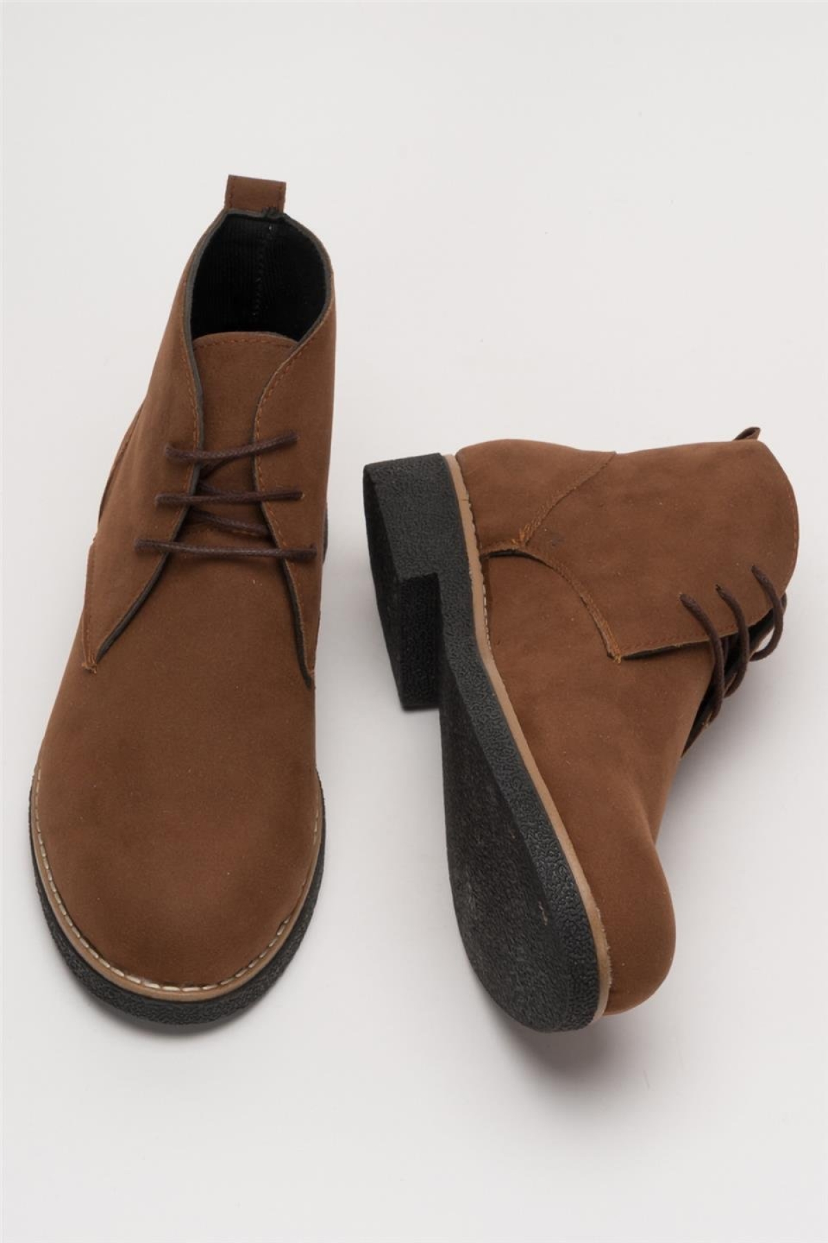 Klasik Bağcıklı Bilekte Erkek Bot TABA - Görsel 8