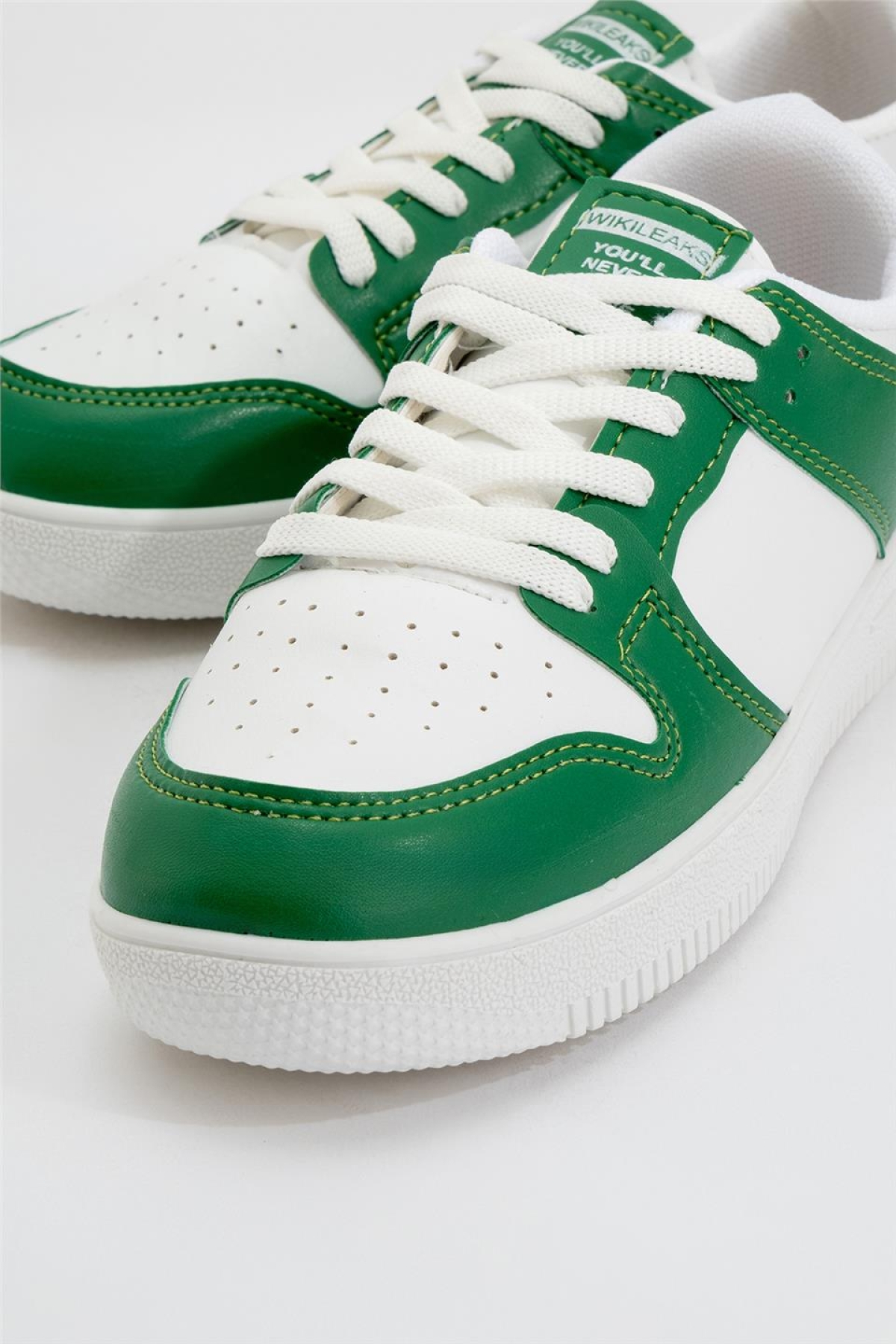 Unisex Spor Sneaker Ayakkabı BEYAZ - YEŞİL - Görsel 4
